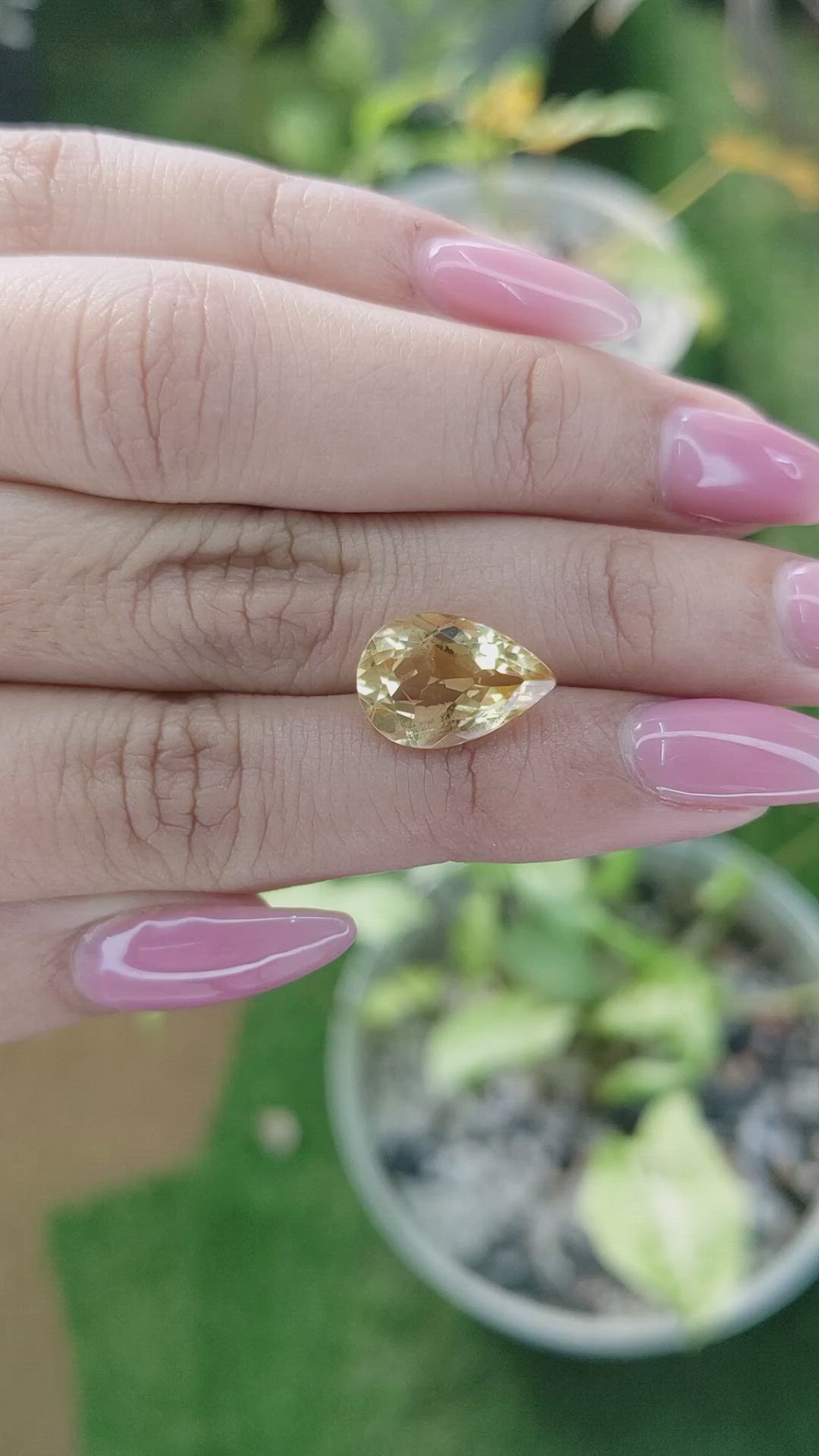 4.52 Ct. Citrine from Brazil Size Video