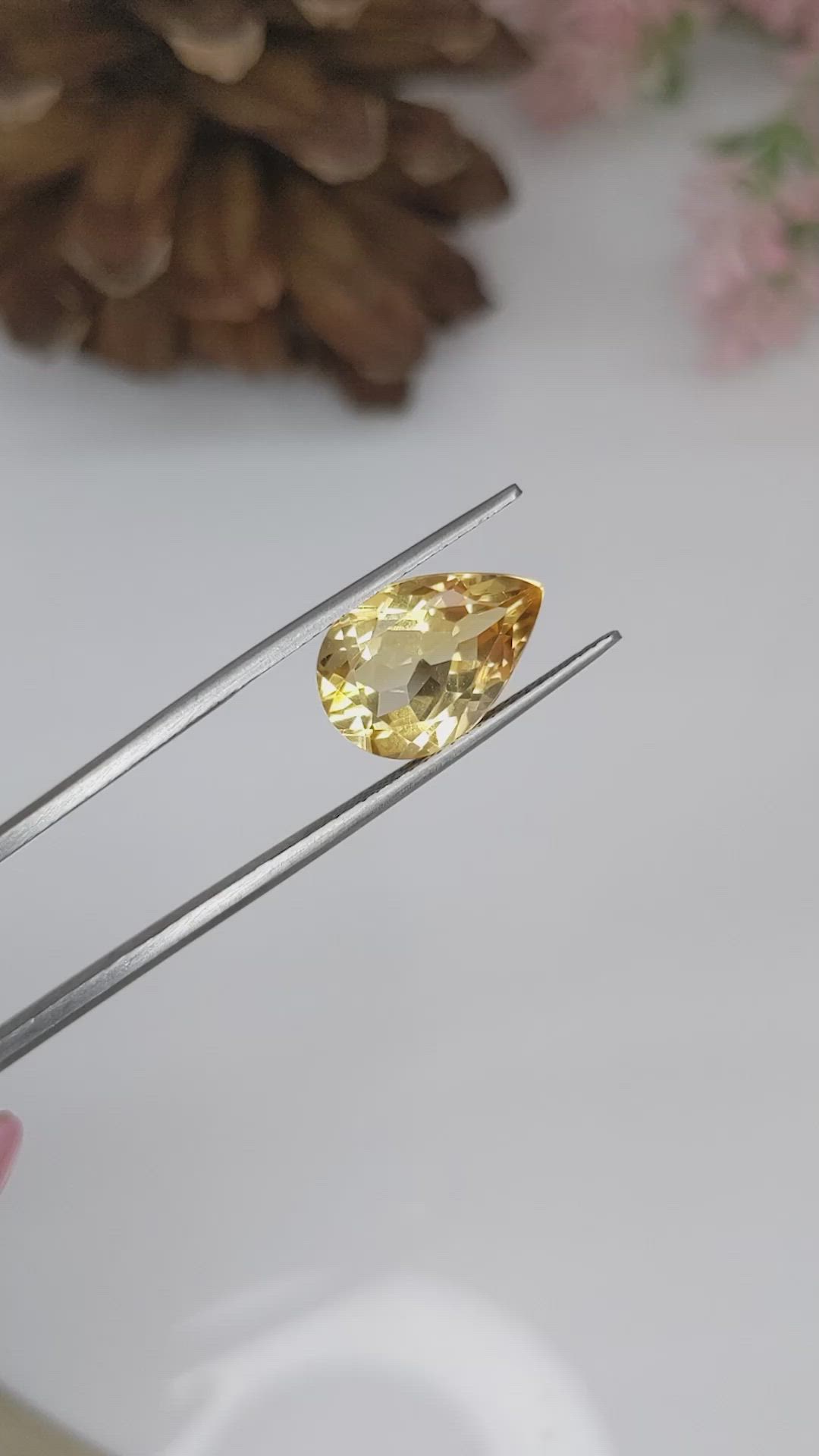 4.52 Ct. Citrine from Brazil Size Video