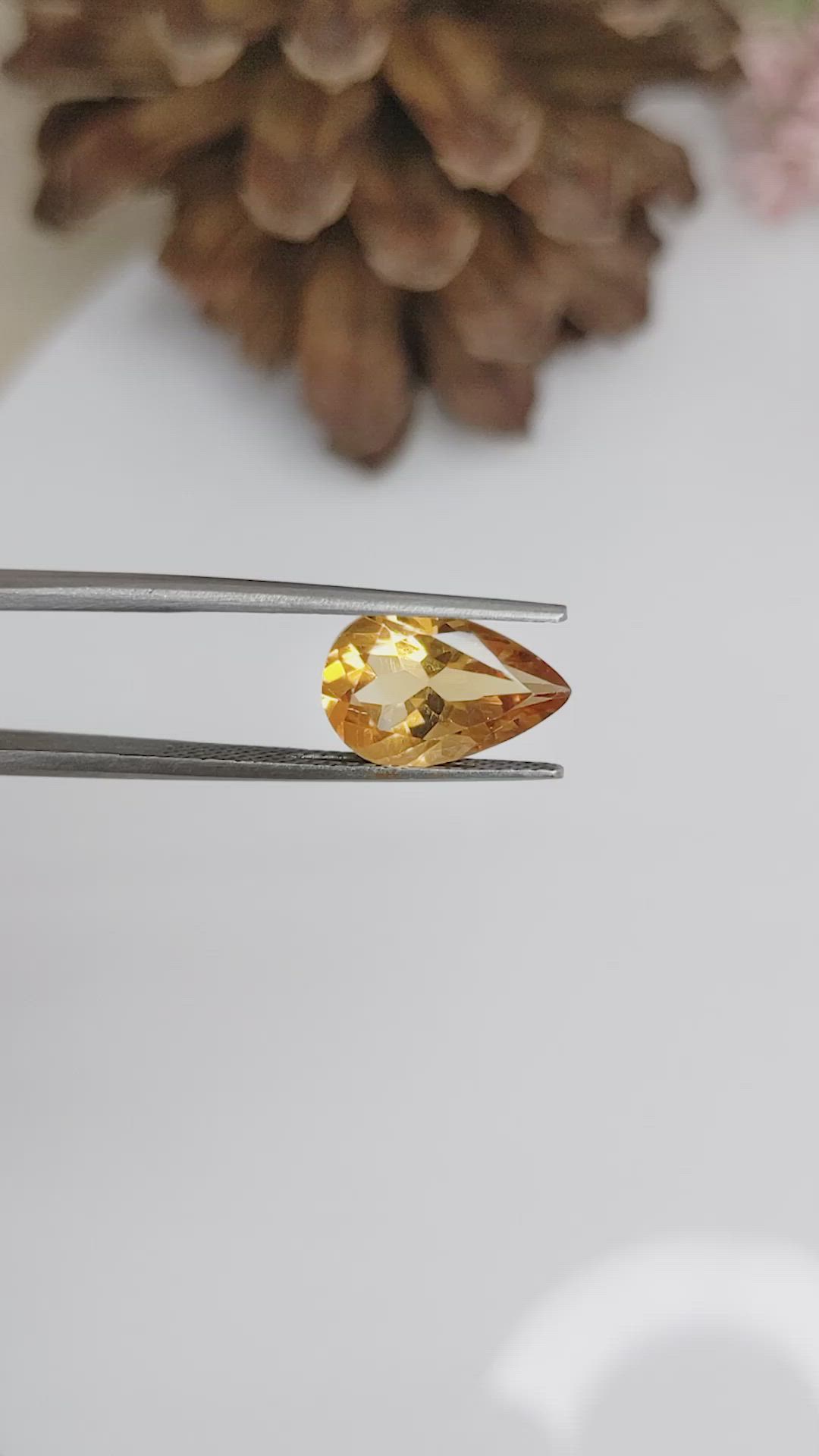 3.02 Ct. Citrine from Brazil Size Video