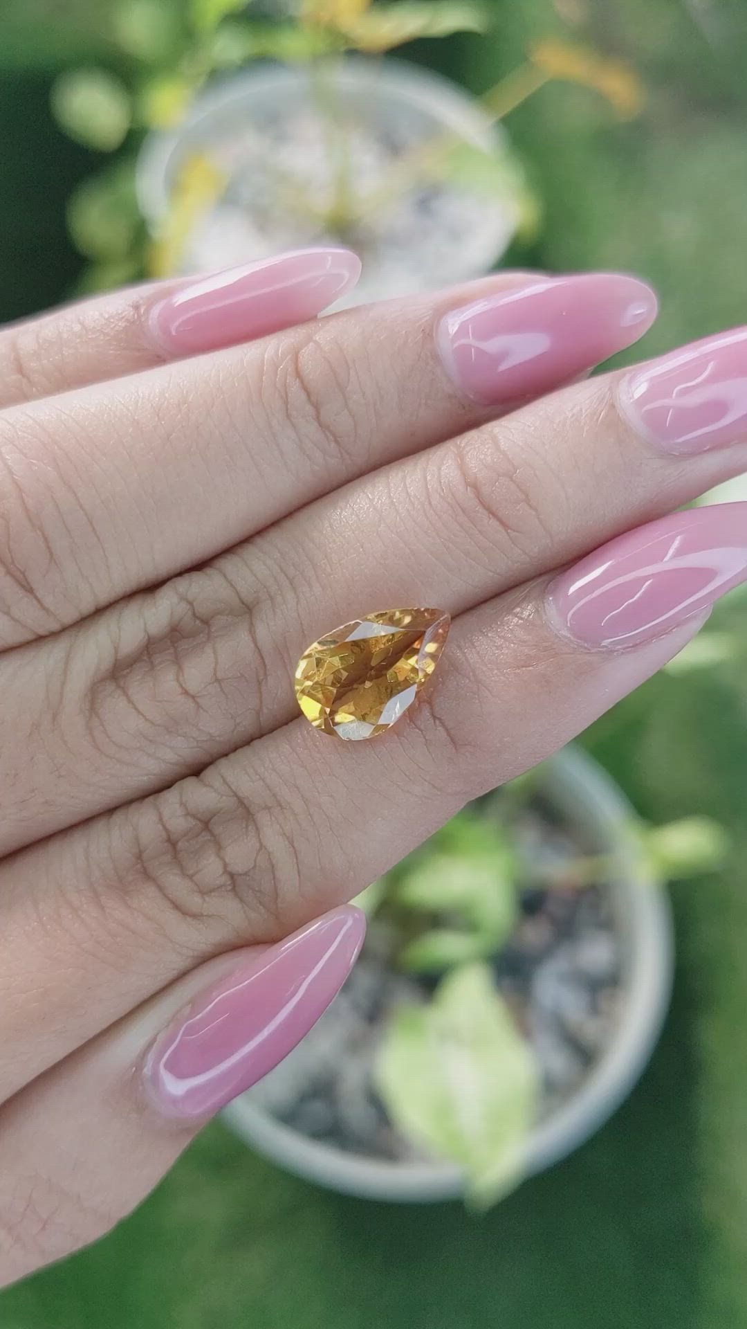 3.02 Ct. Citrine from Brazil Size Video