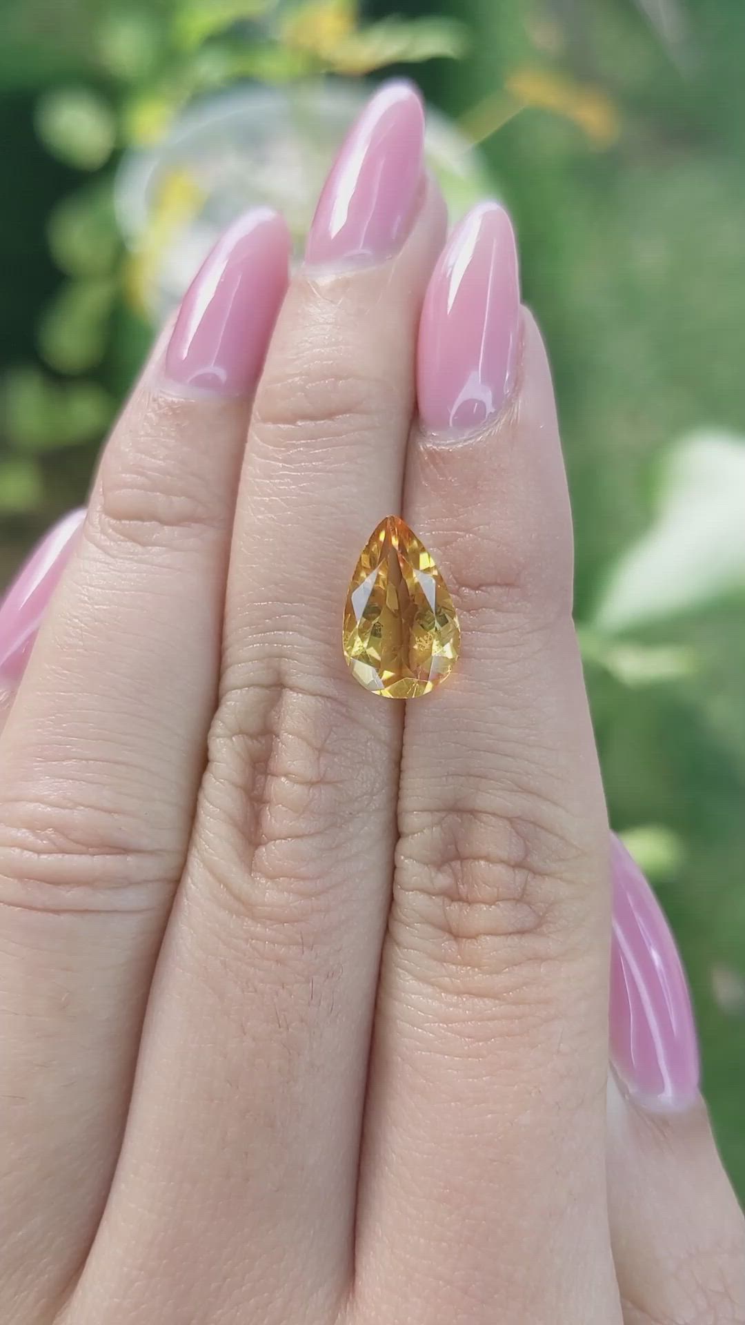 3.02 Ct. Citrine from Brazil Size Video