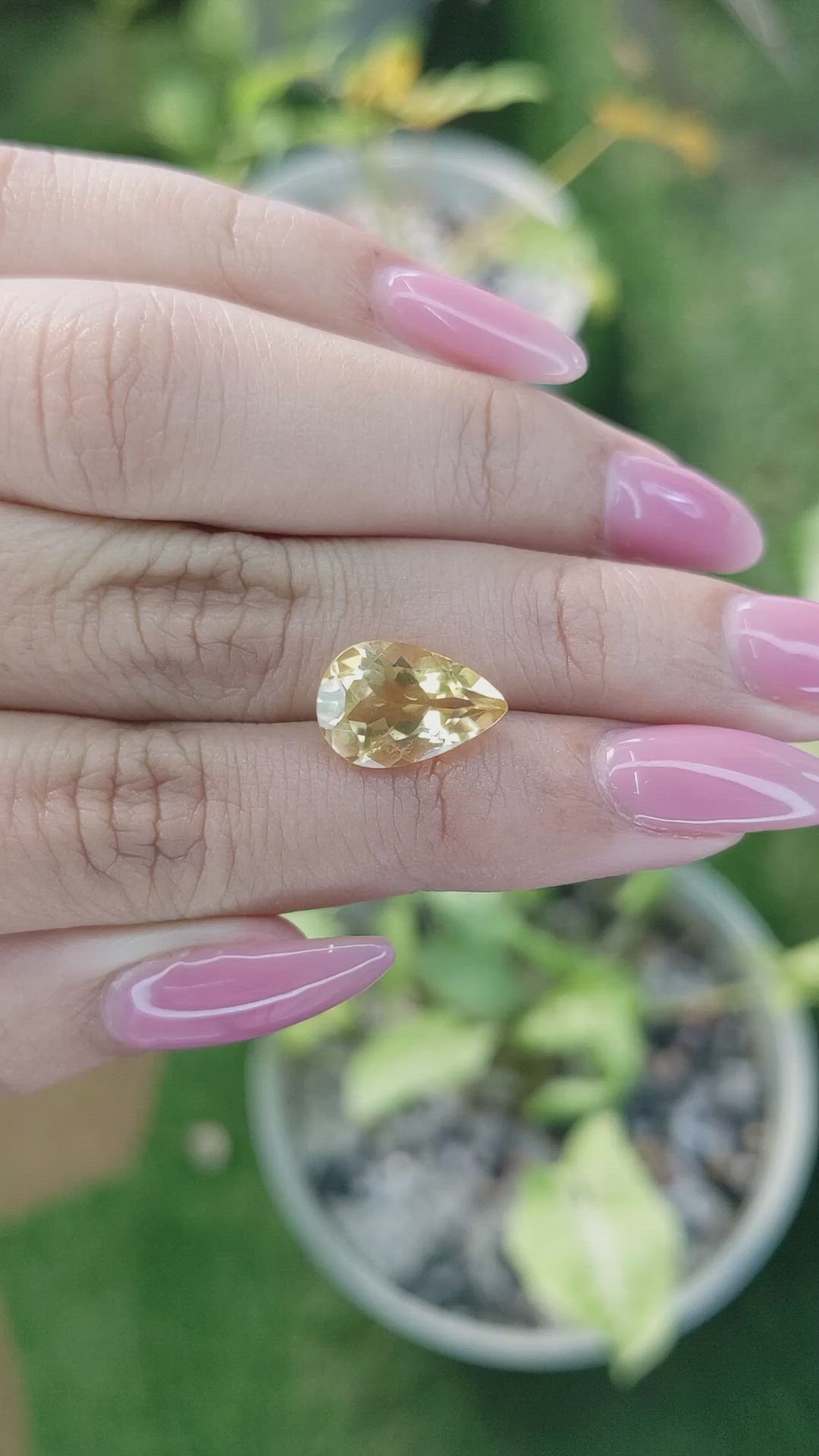 3.71 Ct. Citrine from Brazil Size Video