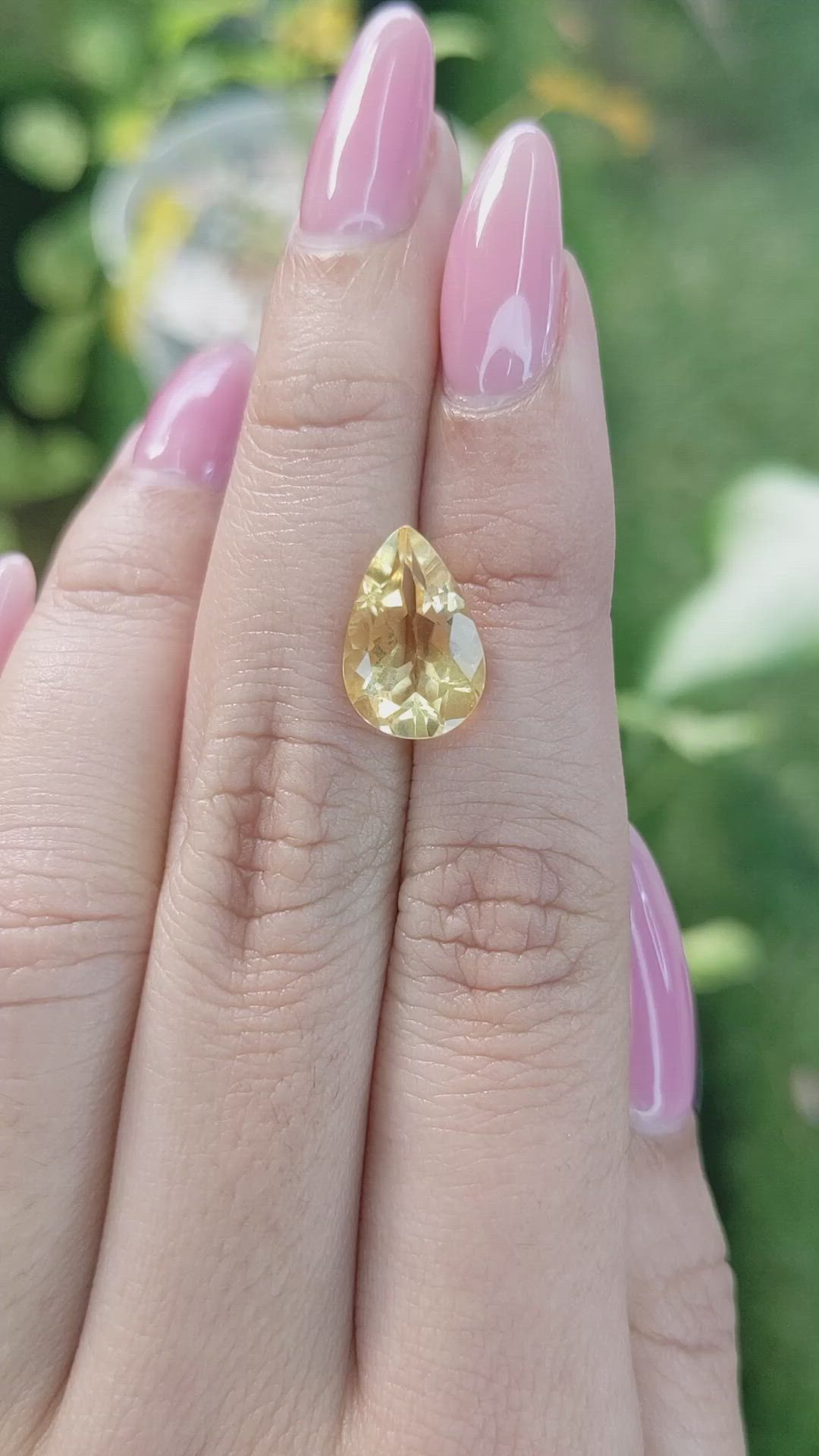 3.71 Ct. Citrine from Brazil Size Video