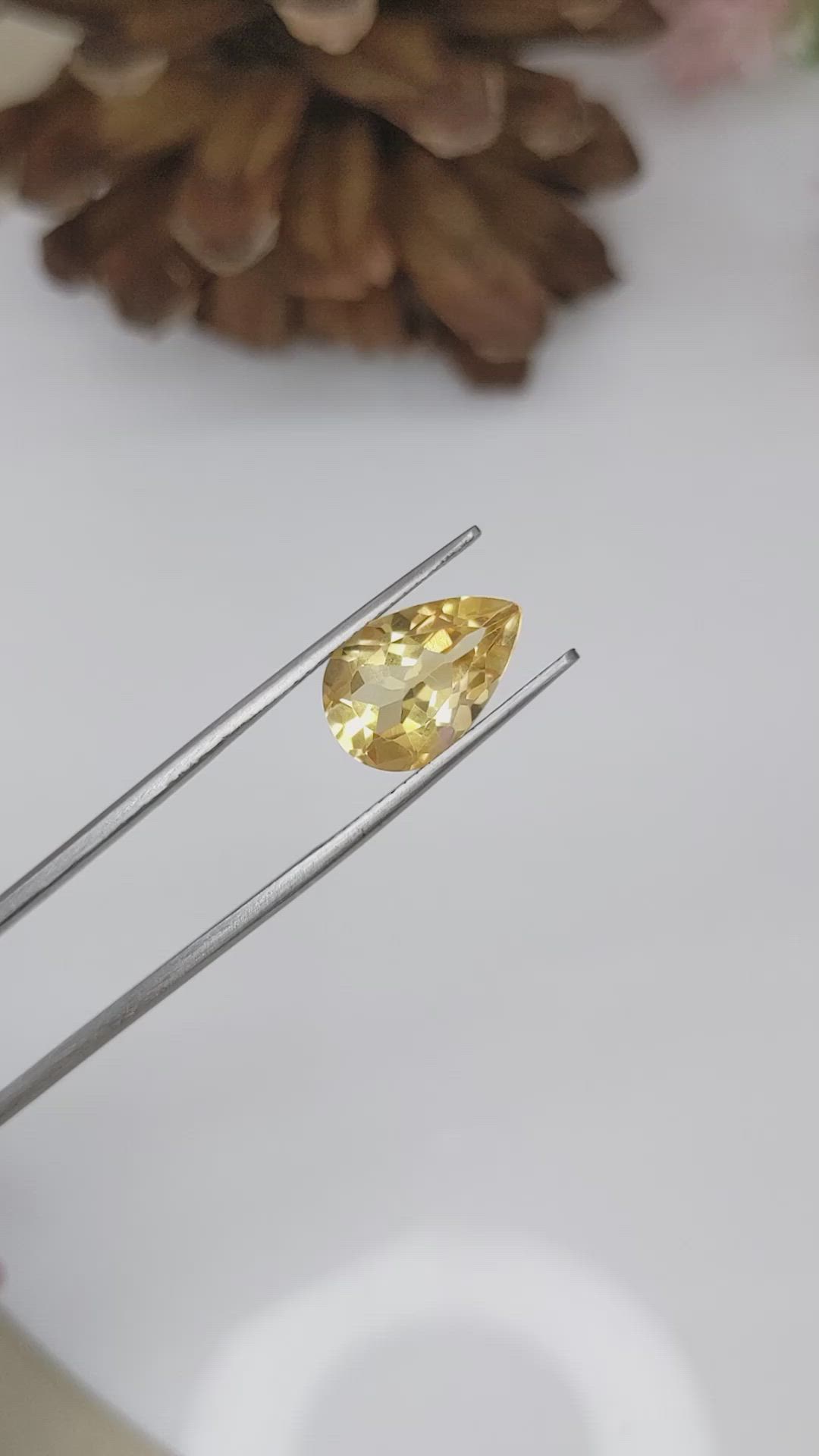 3.71 Ct. Citrine from Brazil Size Video