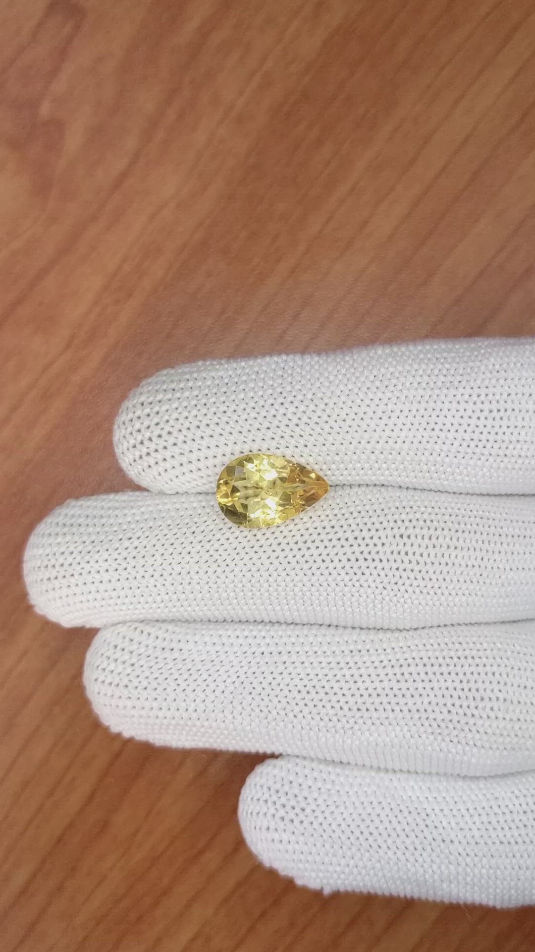 3.33 Ct. Citrine from Brazil Size Video