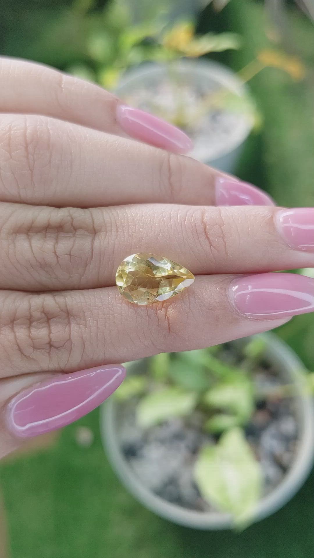 3.33 Ct. Citrine from Brazil Size Video