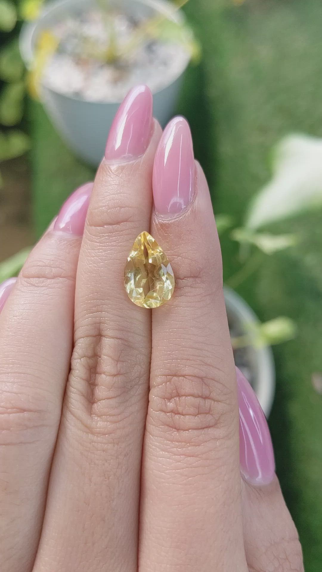 3.33 Ct. Citrine from Brazil Size Video