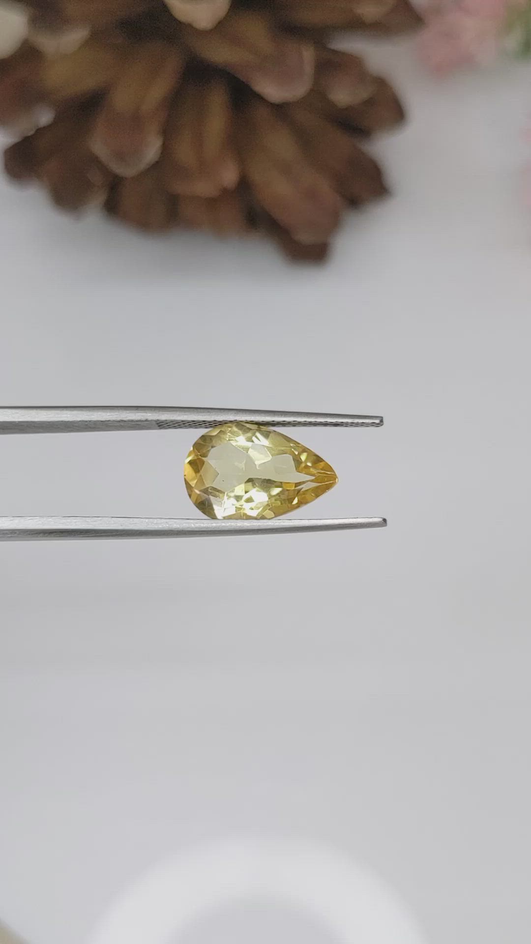 3.33 Ct. Citrine from Brazil Size Video