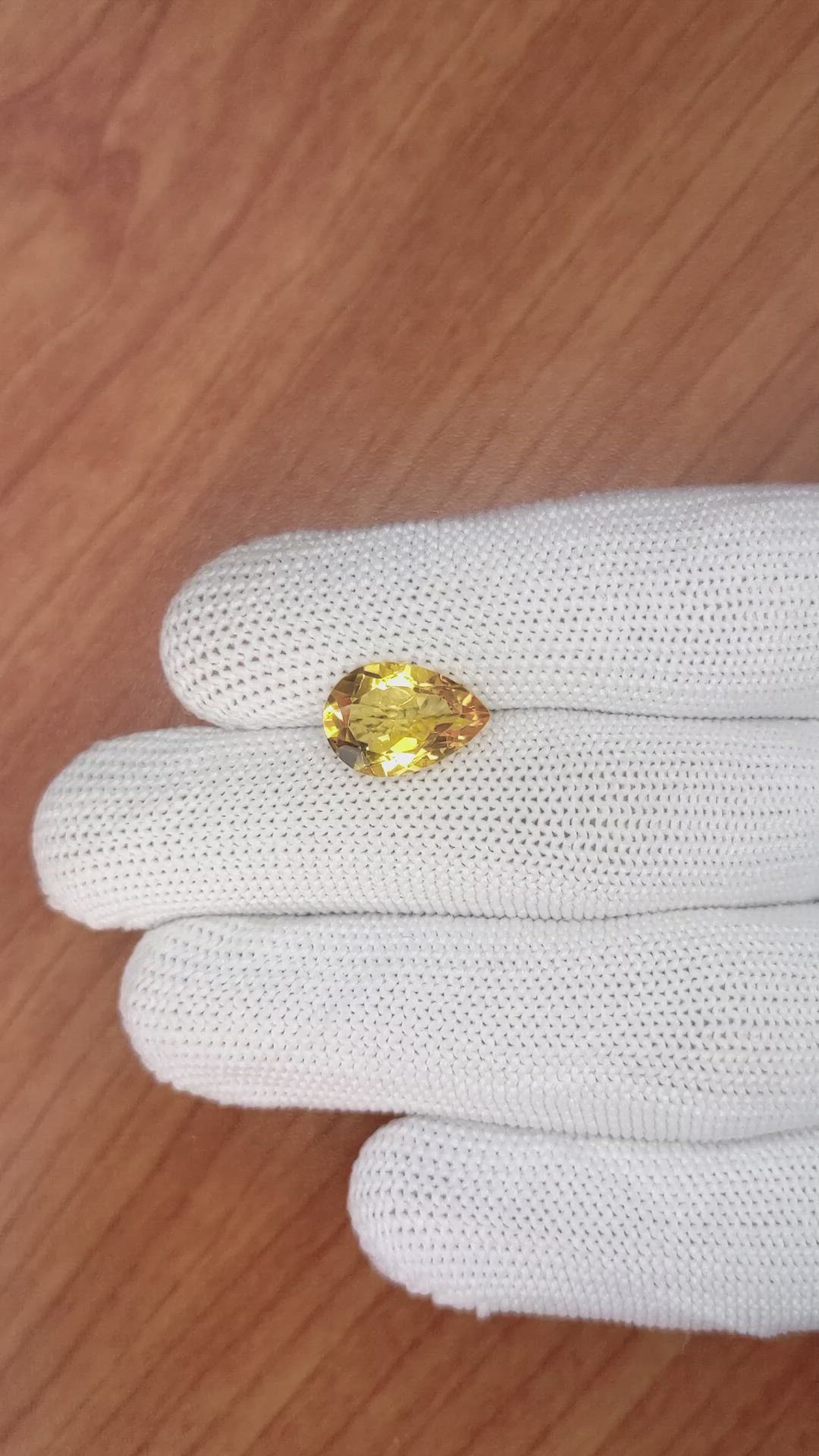 3.58 Ct. Citrine from Brazil Size Video