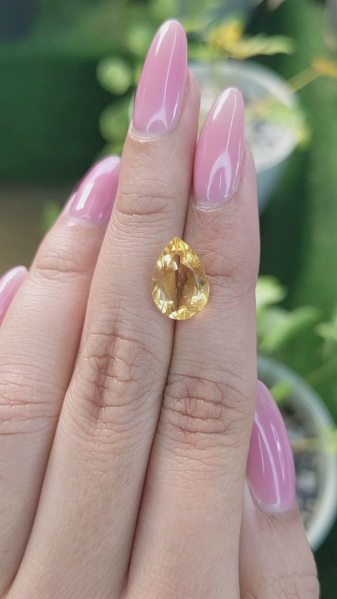 3.58 Ct. Citrine from Brazil Size Video