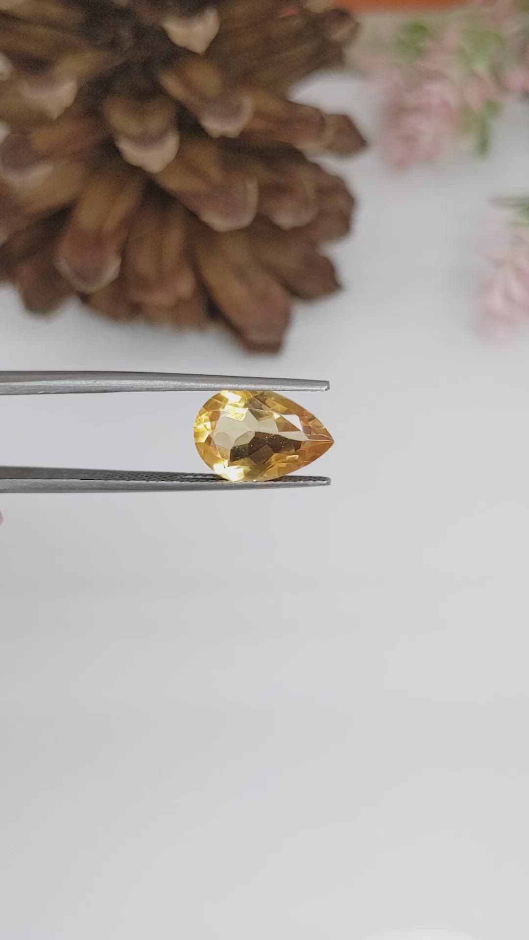 3.58 Ct. Citrine from Brazil Size Video