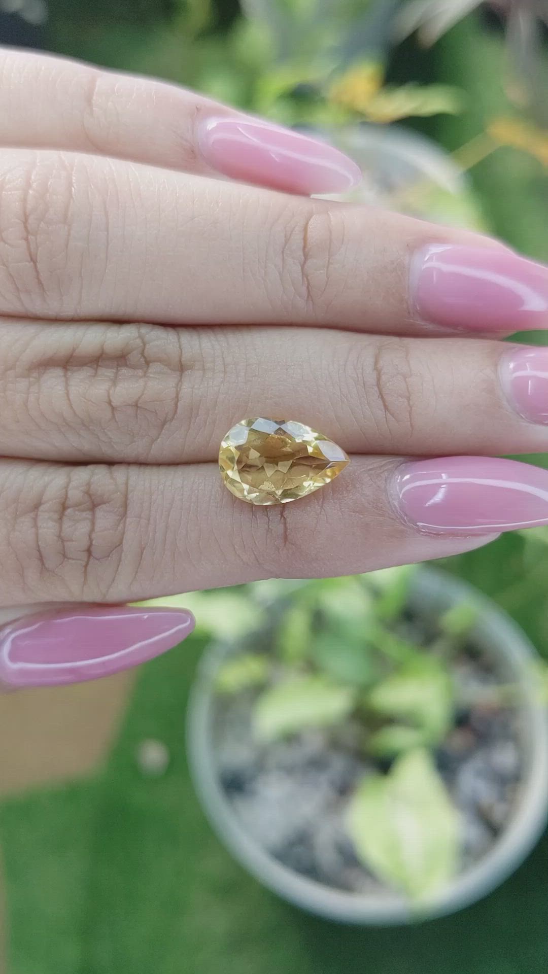 3.21 Ct. Citrine from Brazil Size Video