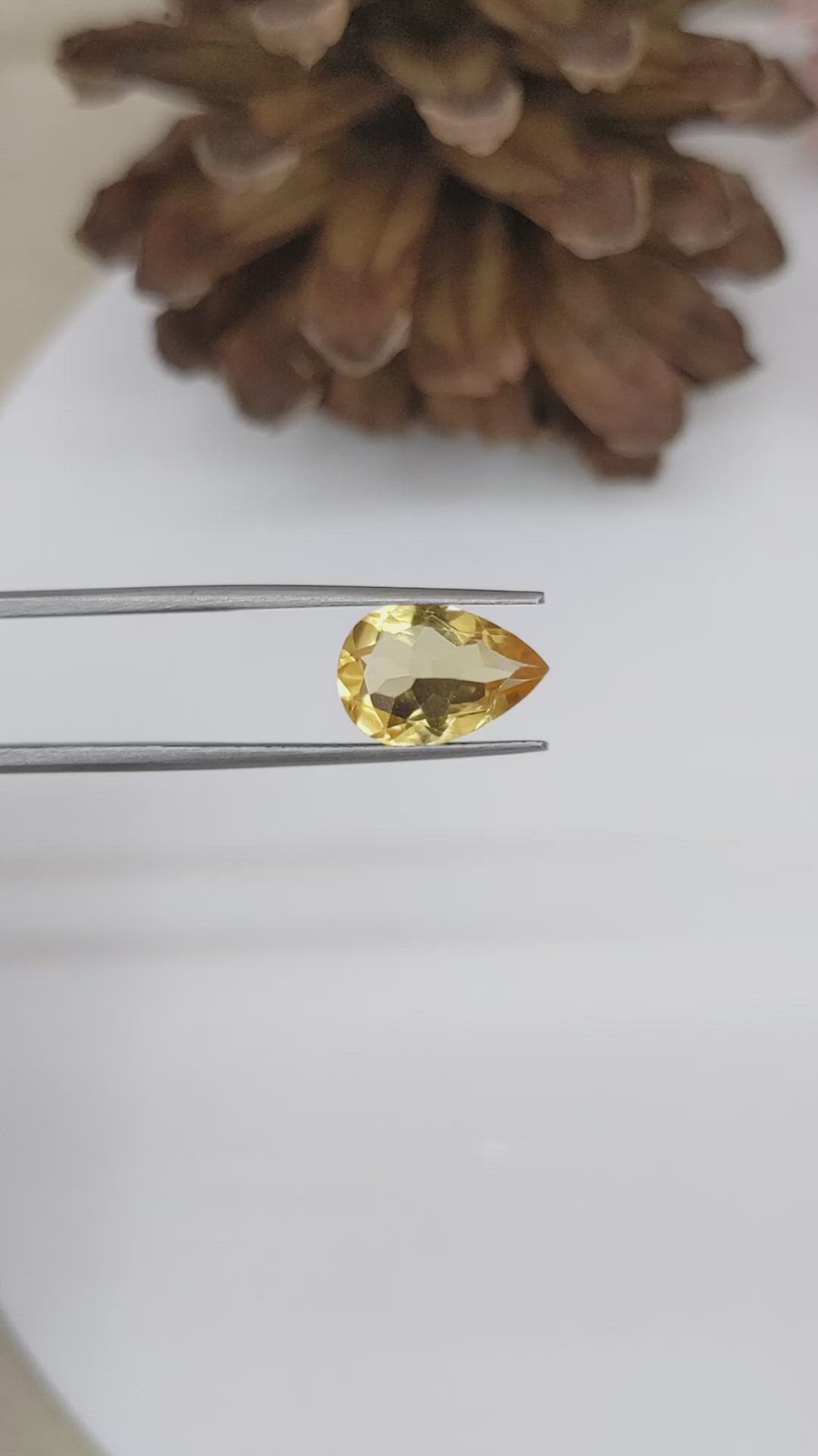 3.21 Ct. Citrine from Brazil Size Video