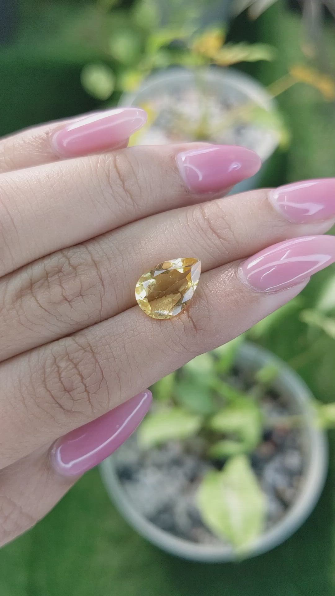 3.21 Ct. Citrine from Brazil Size Video