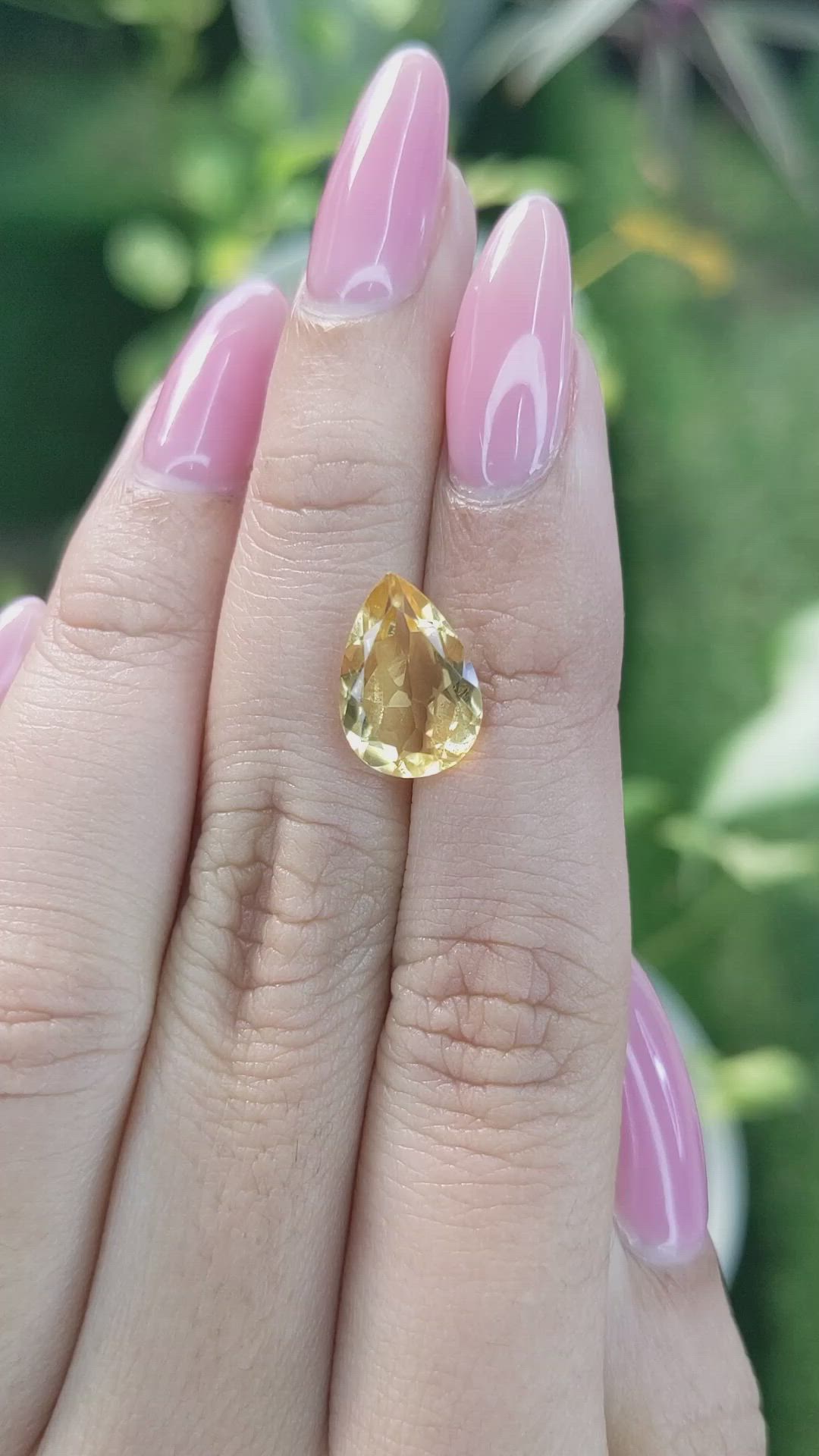 3.21 Ct. Citrine from Brazil Size Video