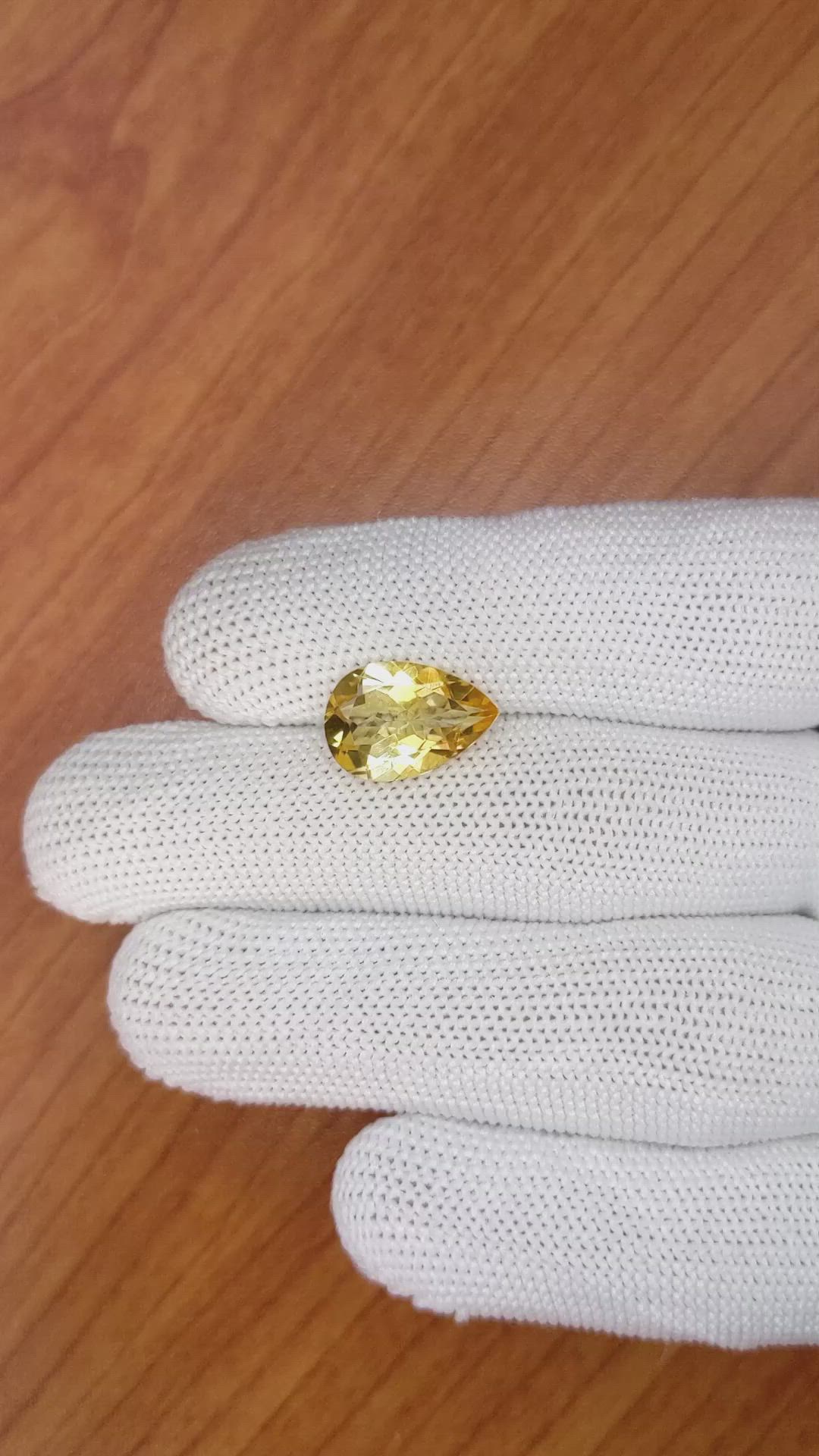 3.88 Ct. Citrine from Brazil Size Video