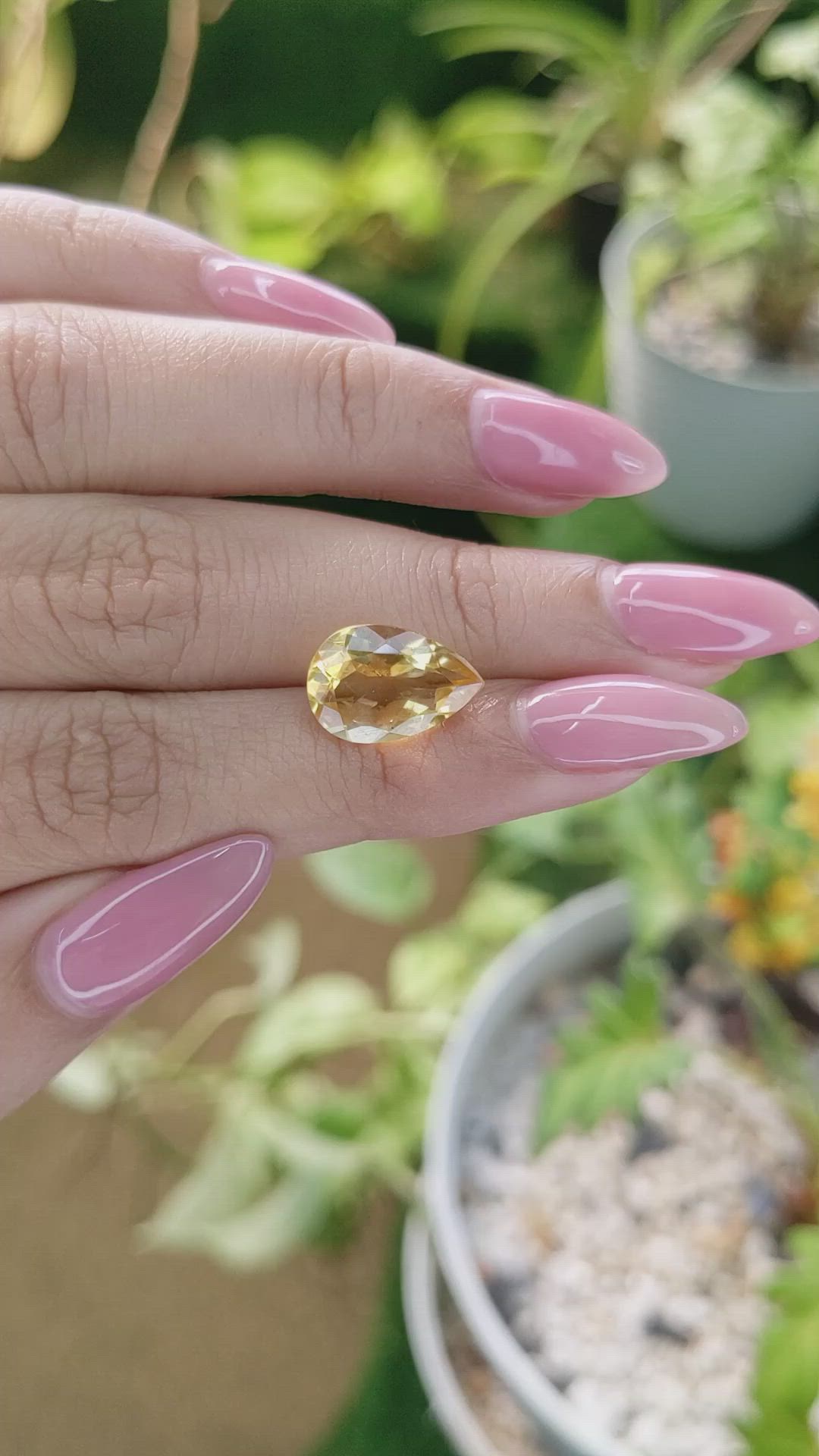 3.88 Ct. Citrine from Brazil Size Video