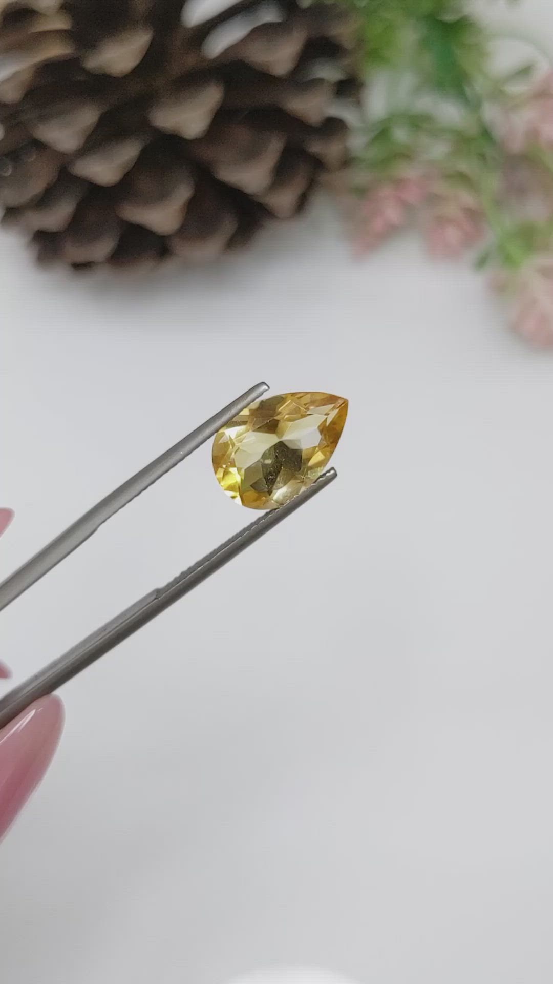 3.88 Ct. Citrine from Brazil Size Video