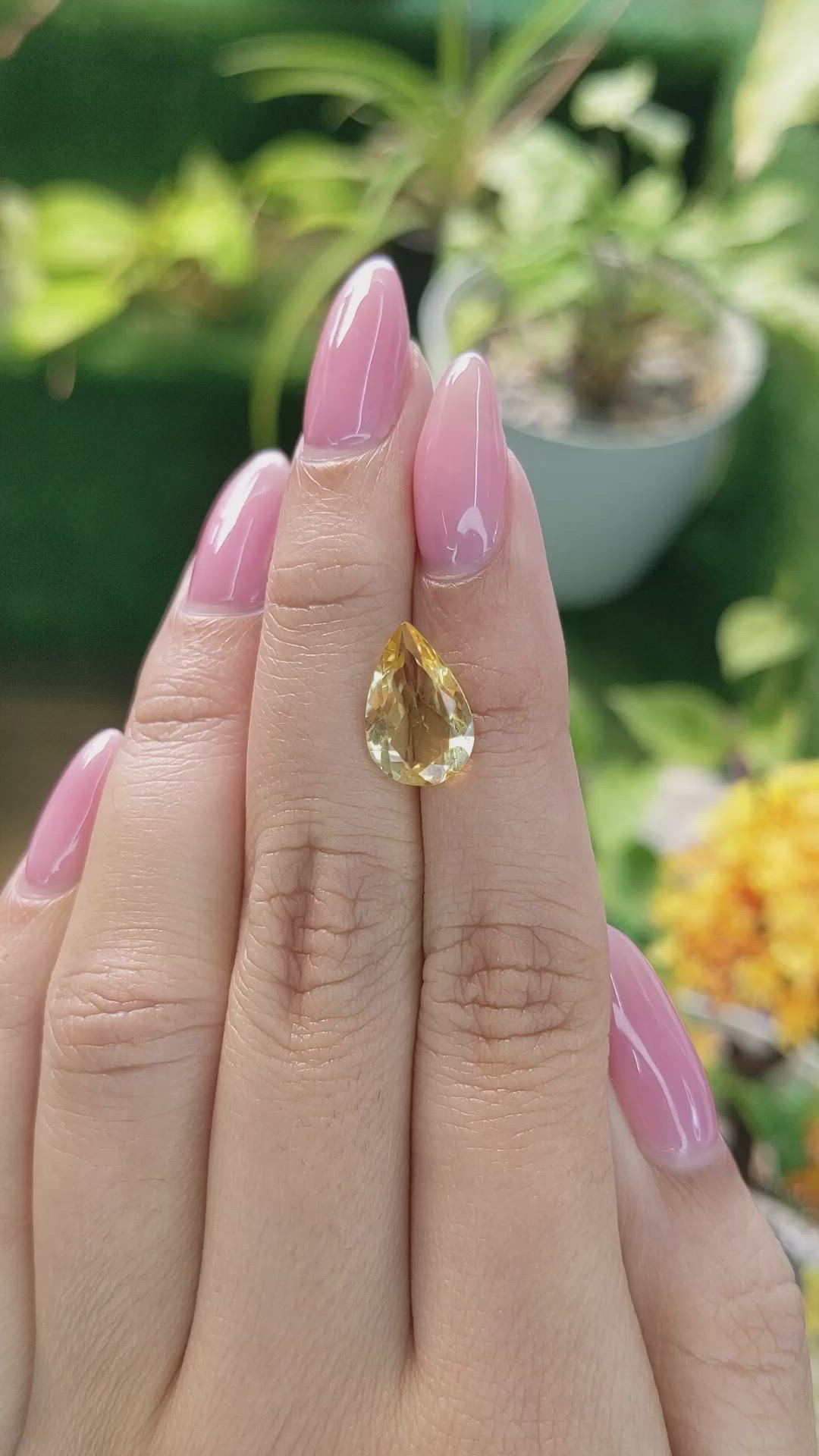 2.64 Ct. Citrine from Brazil Size Video