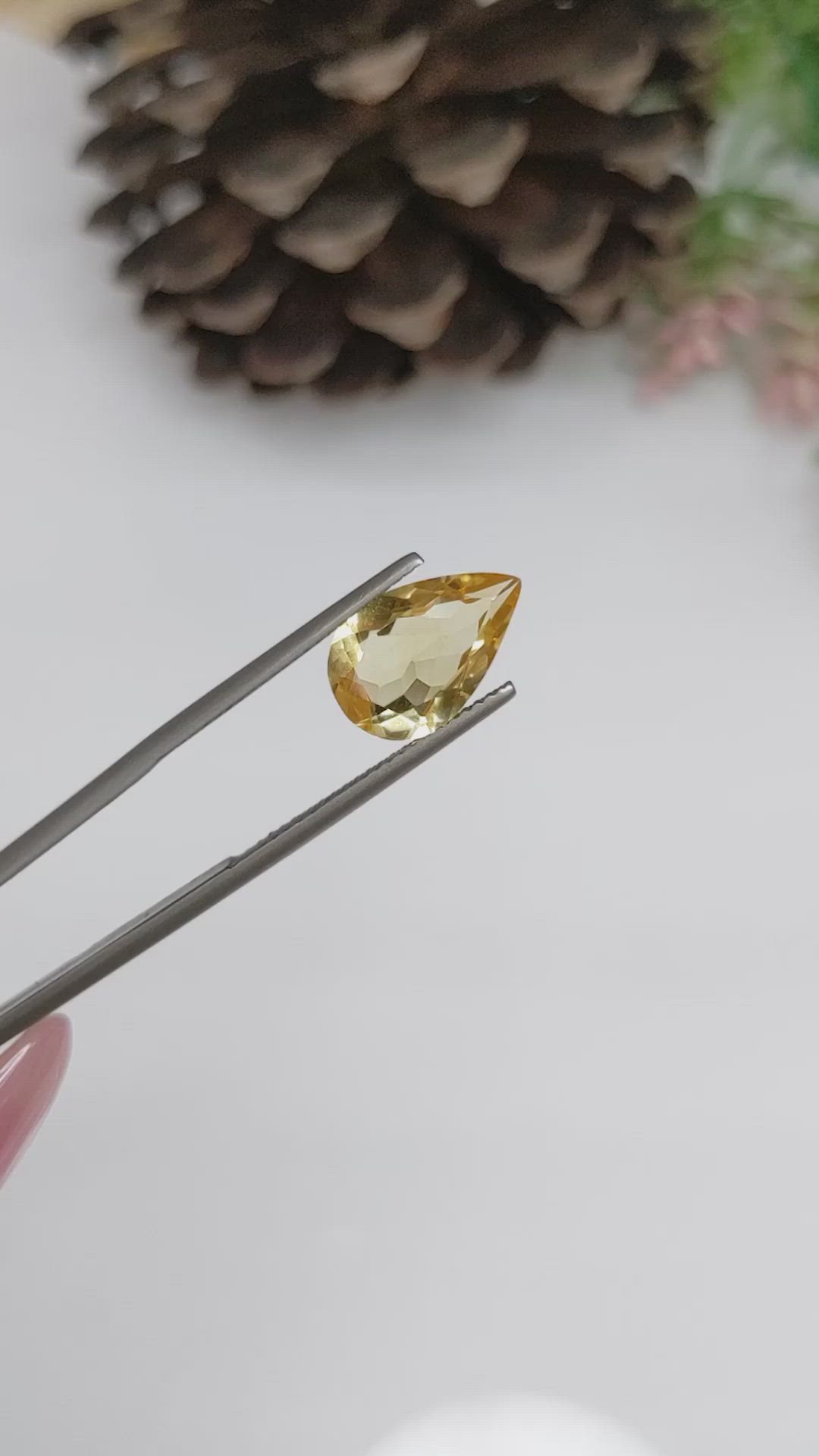 2.64 Ct. Citrine from Brazil Size Video