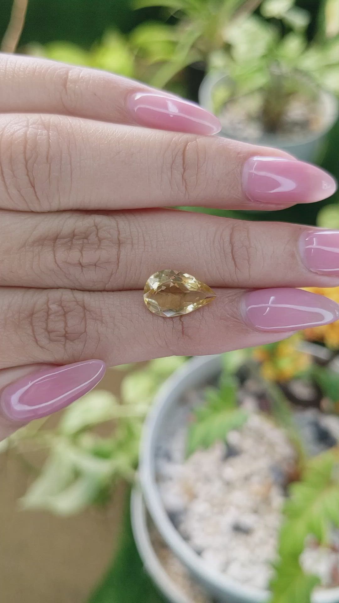 2.64 Ct. Citrine from Brazil Size Video