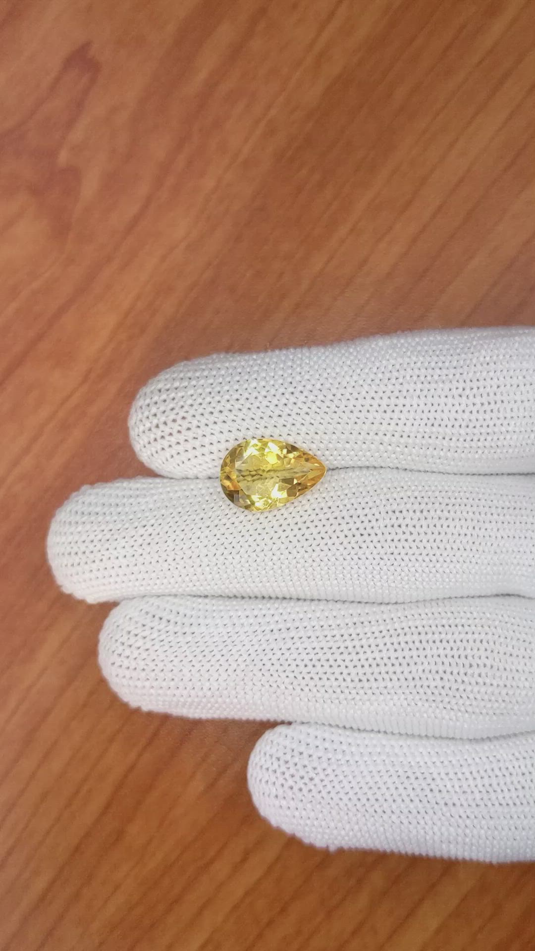 3.49 Ct. Citrine from Brazil Size Video