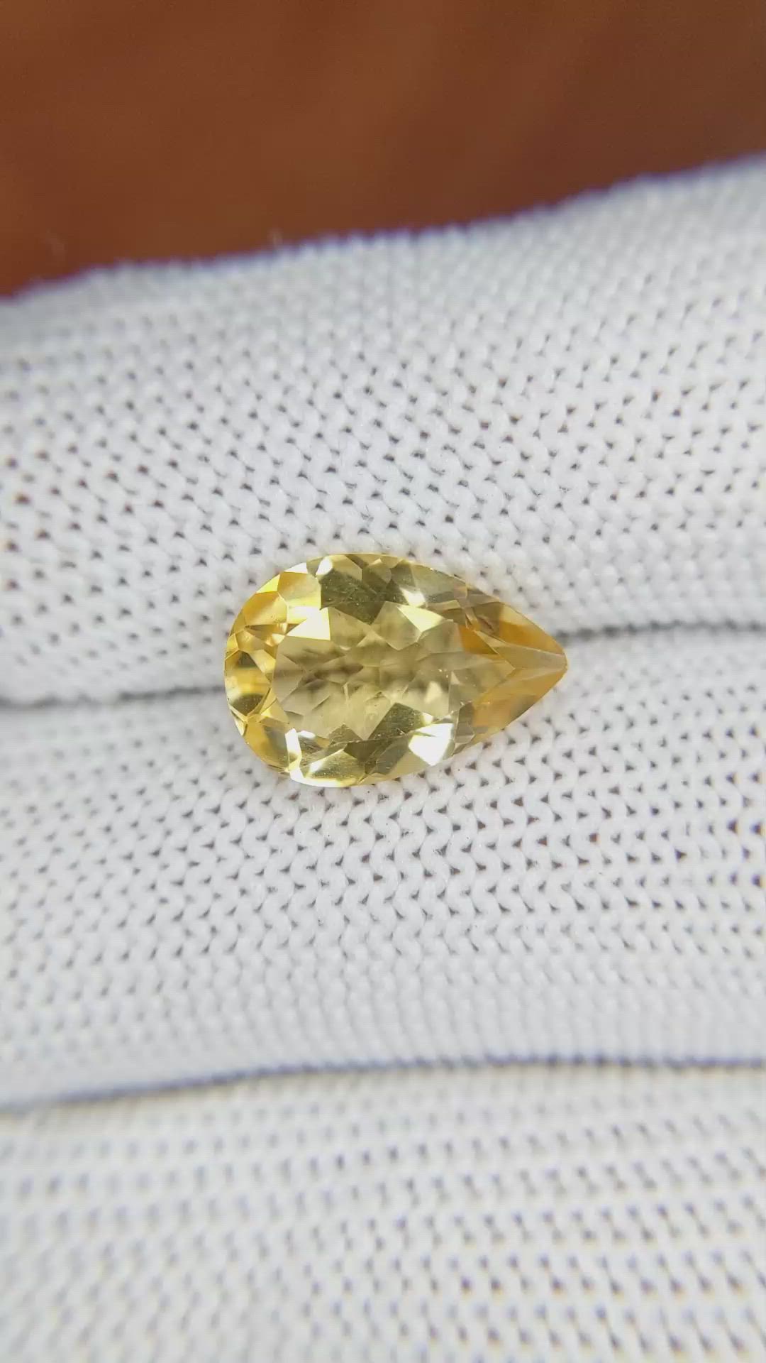 3.19 Ct. Citrine from Brazil Size Video
