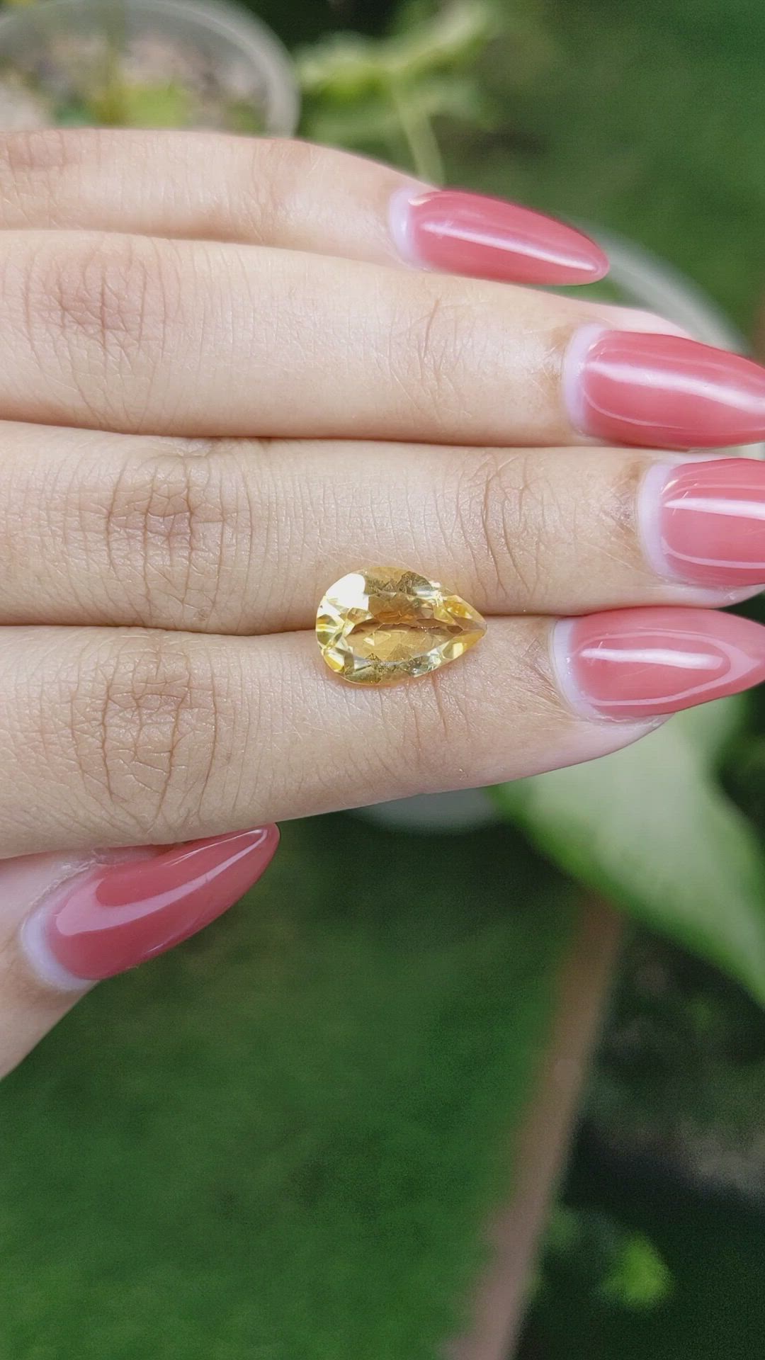 3.19 Ct. Citrine from Brazil Size Video