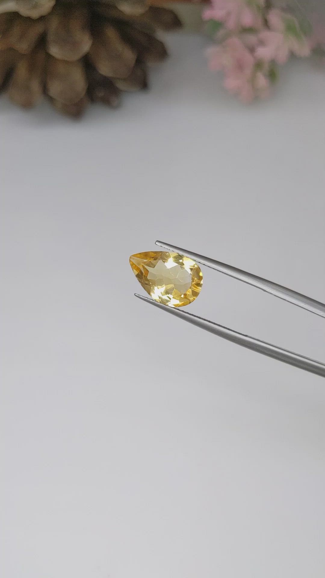 3.19 Ct. Citrine from Brazil Size Video