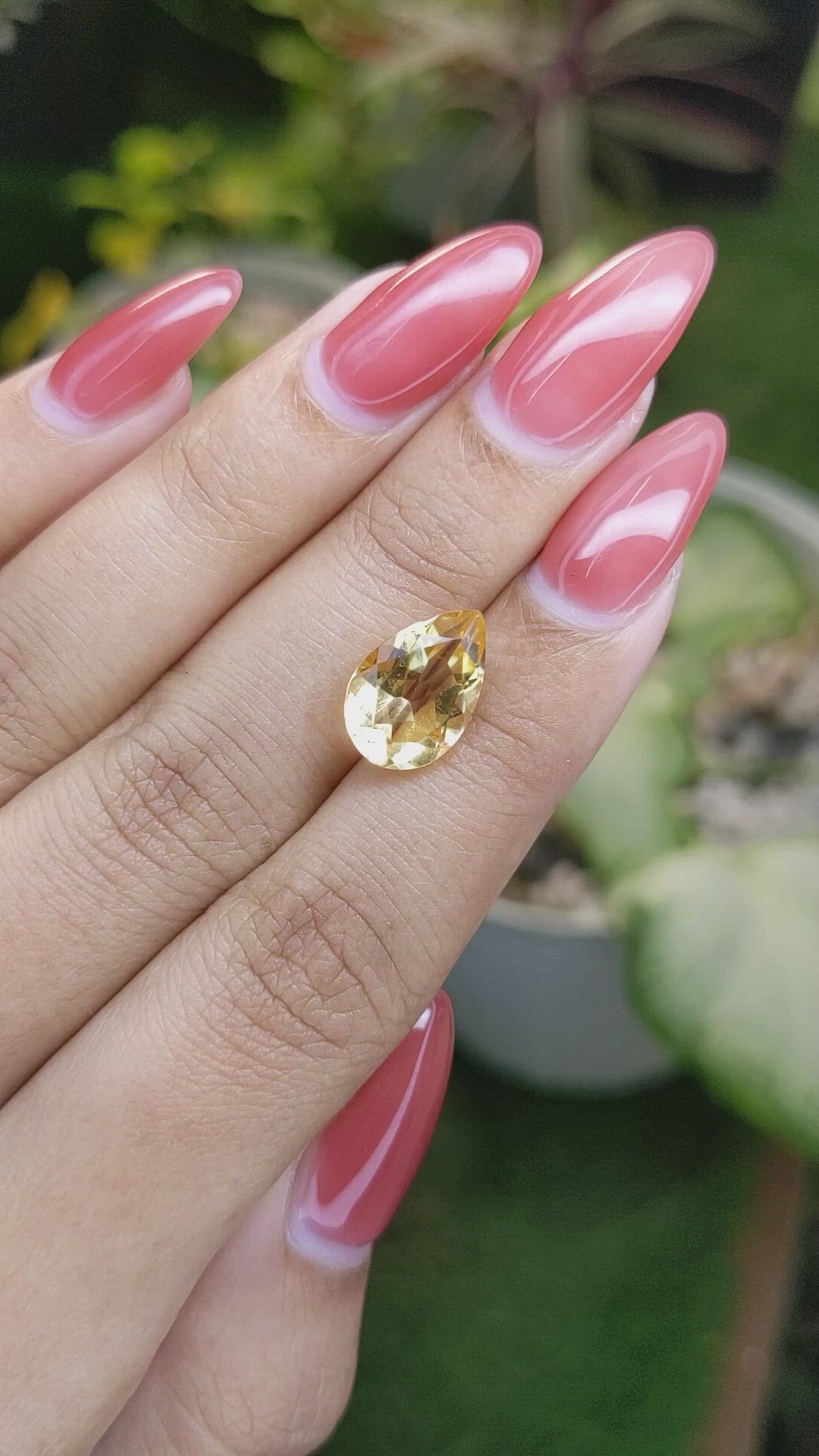 3.62 Ct. Citrine from Brazil Size Video