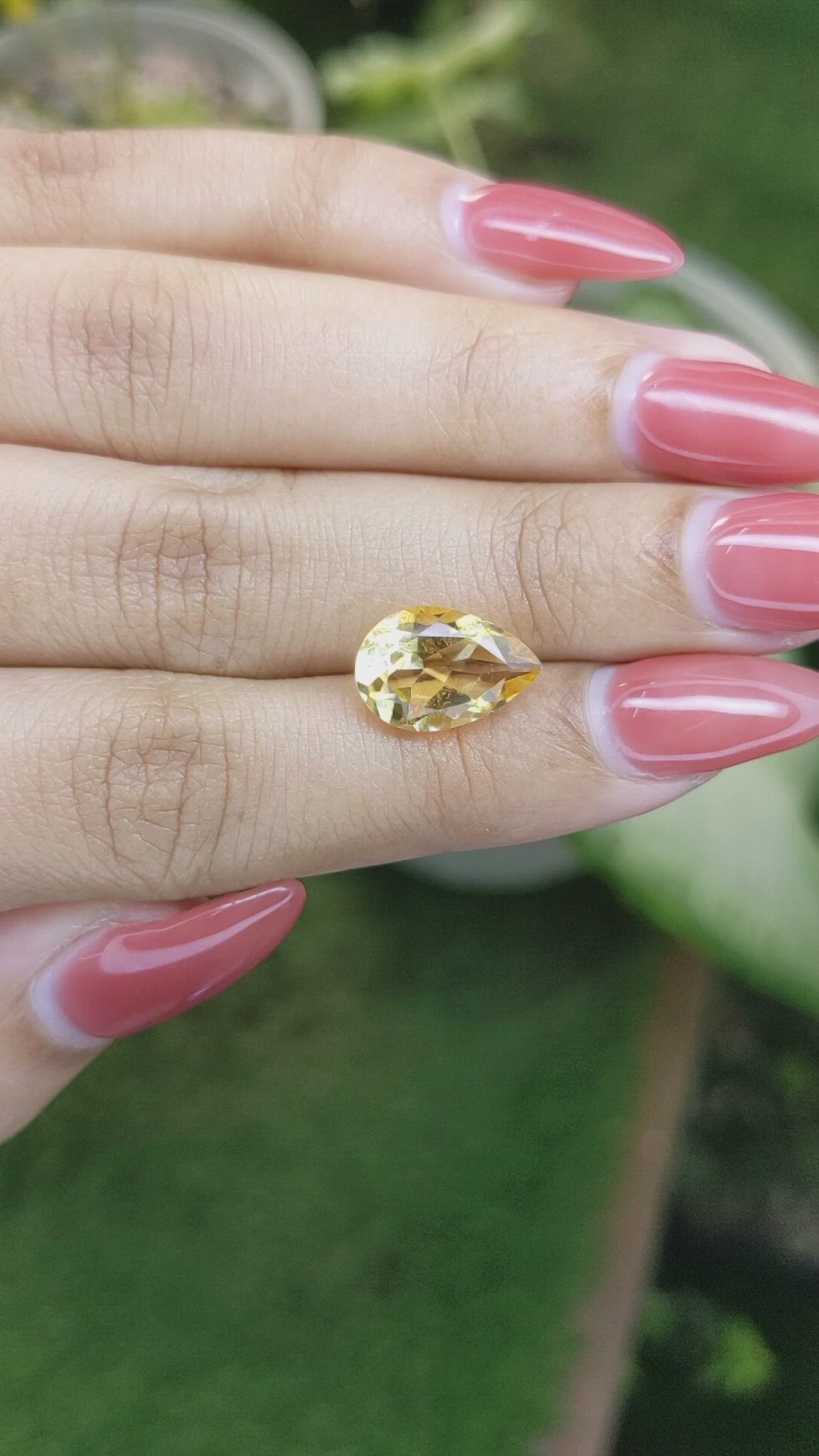 3.62 Ct. Citrine from Brazil Size Video