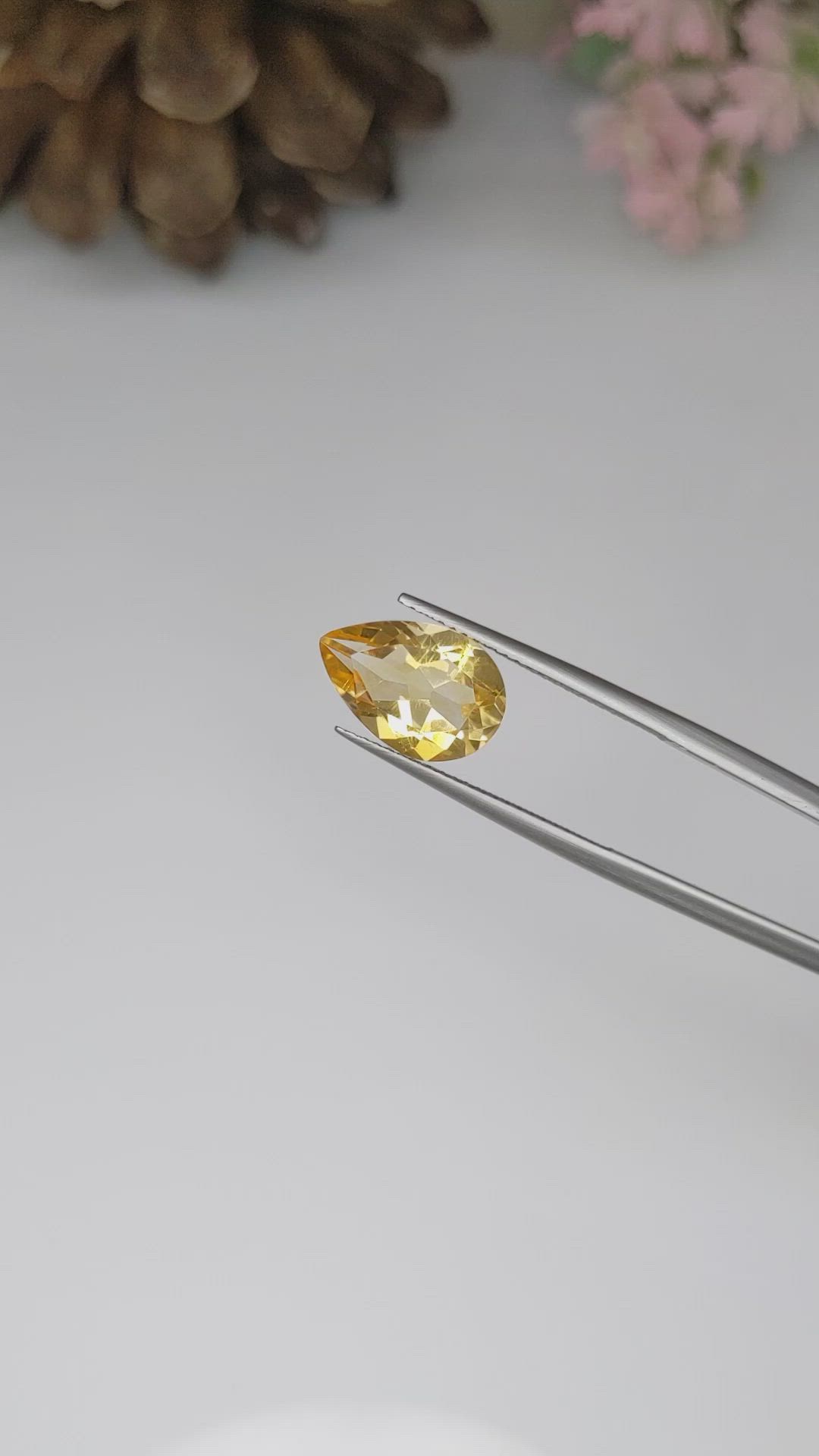3.62 Ct. Citrine from Brazil Size Video