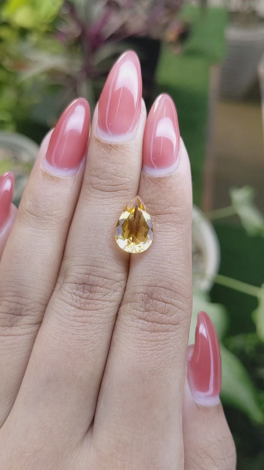 2.99 Ct. Citrine from Brazil Size Video