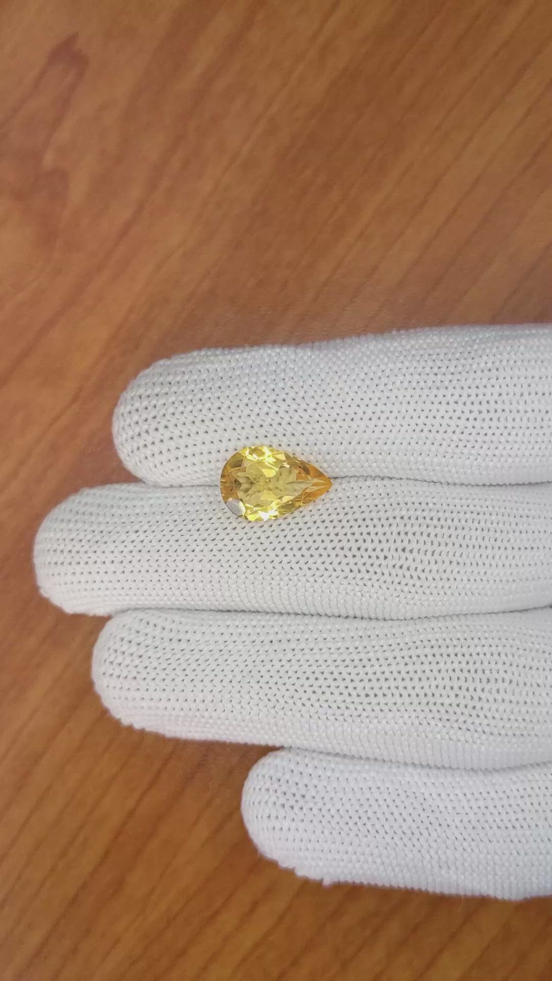 2.99 Ct. Citrine from Brazil Size Video