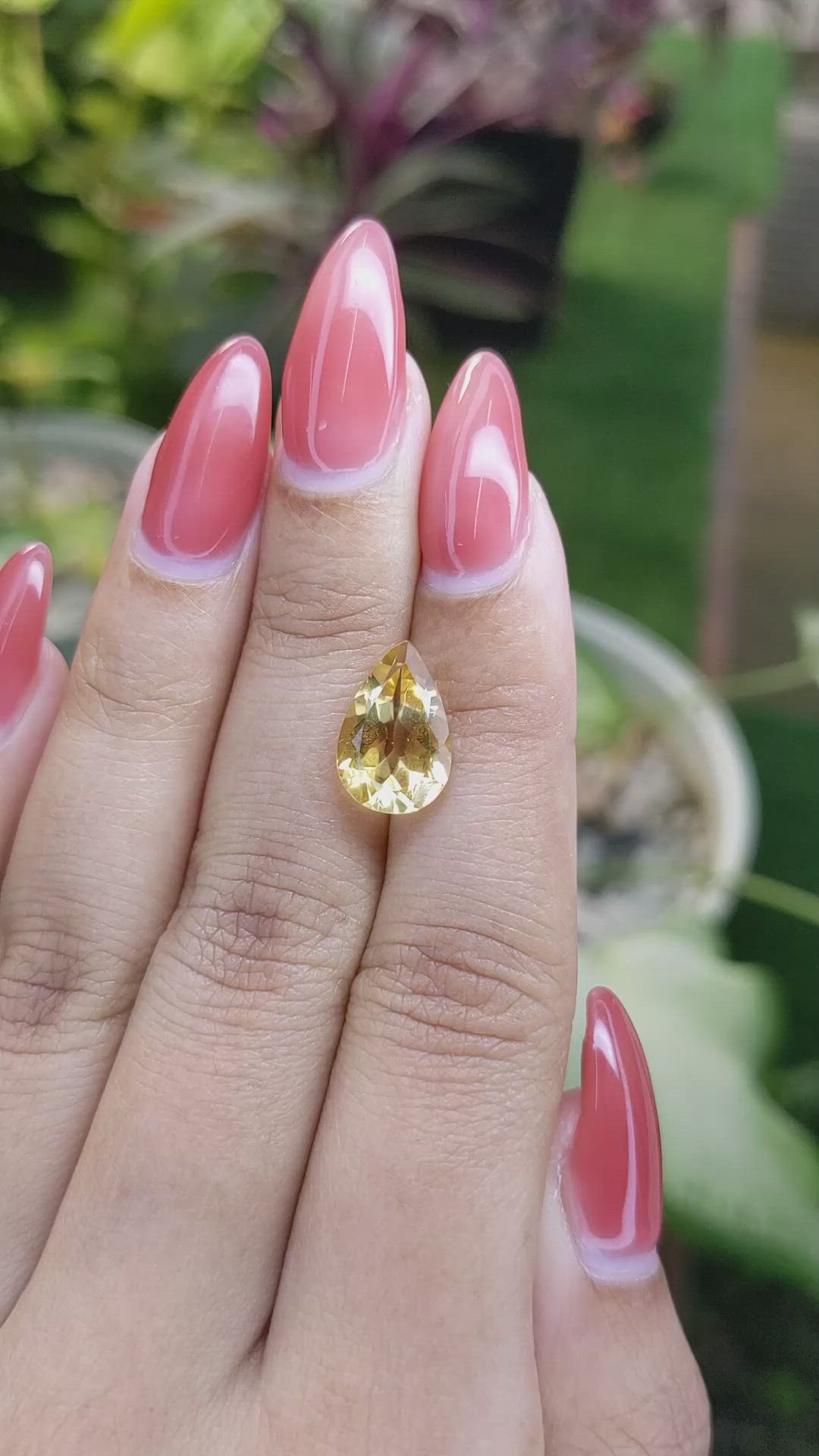 3.26 Ct. Citrine from Brazil Size Video
