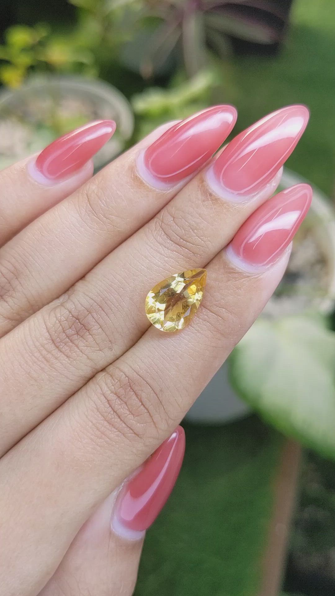 3.26 Ct. Citrine from Brazil Size Video