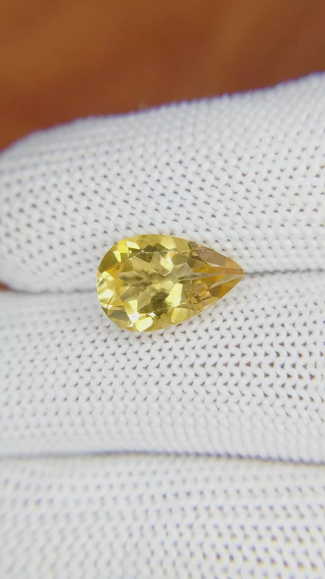 3.26 Ct. Citrine from Brazil Size Video