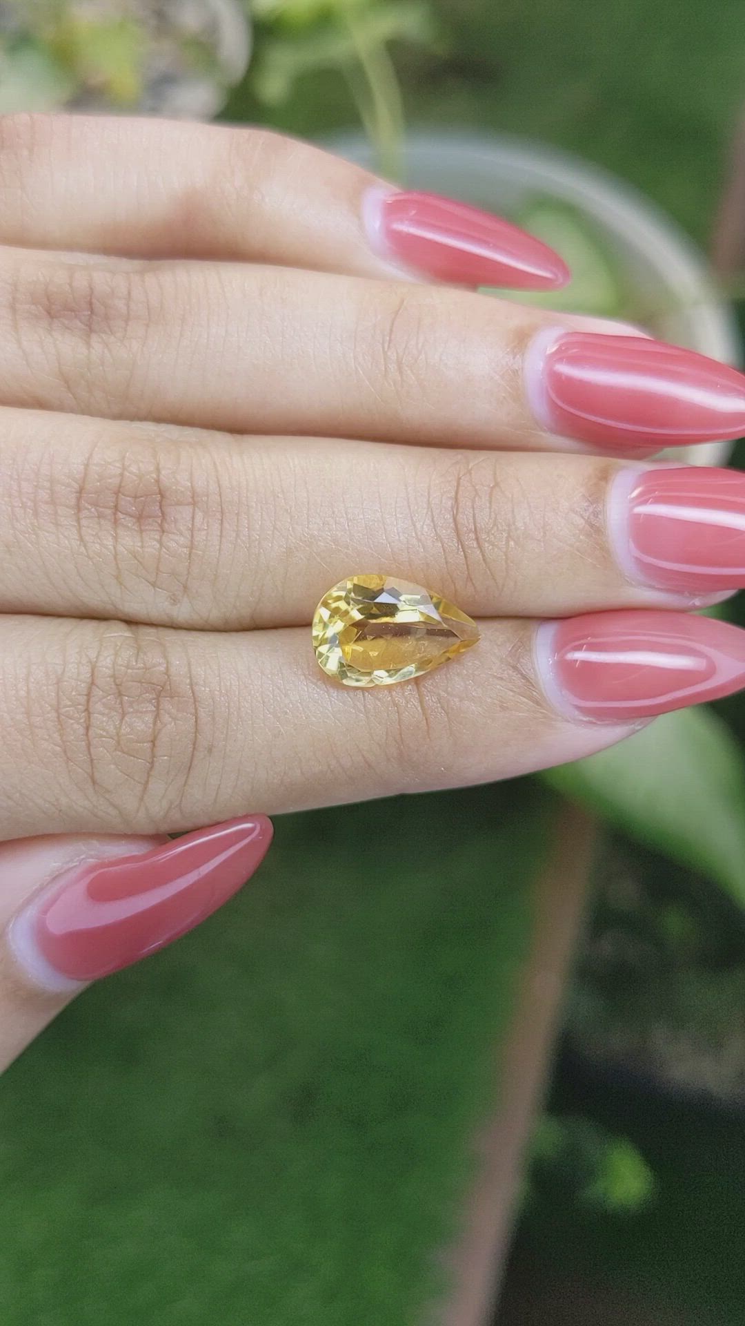 3.26 Ct. Citrine from Brazil Size Video