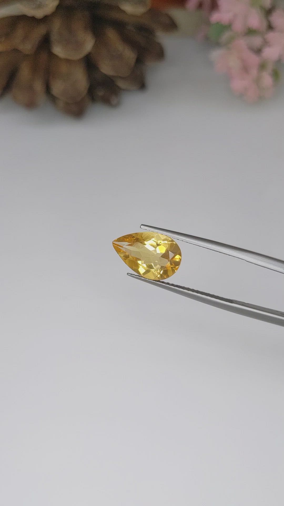 3.18 Ct. Citrine from Brazil Size Video