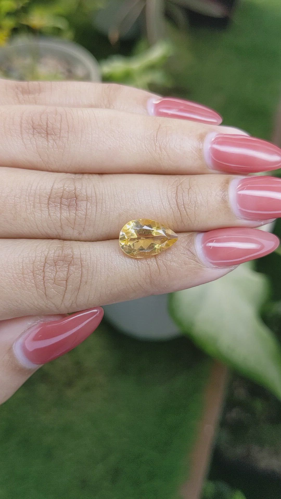 3.18 Ct. Citrine from Brazil Size Video