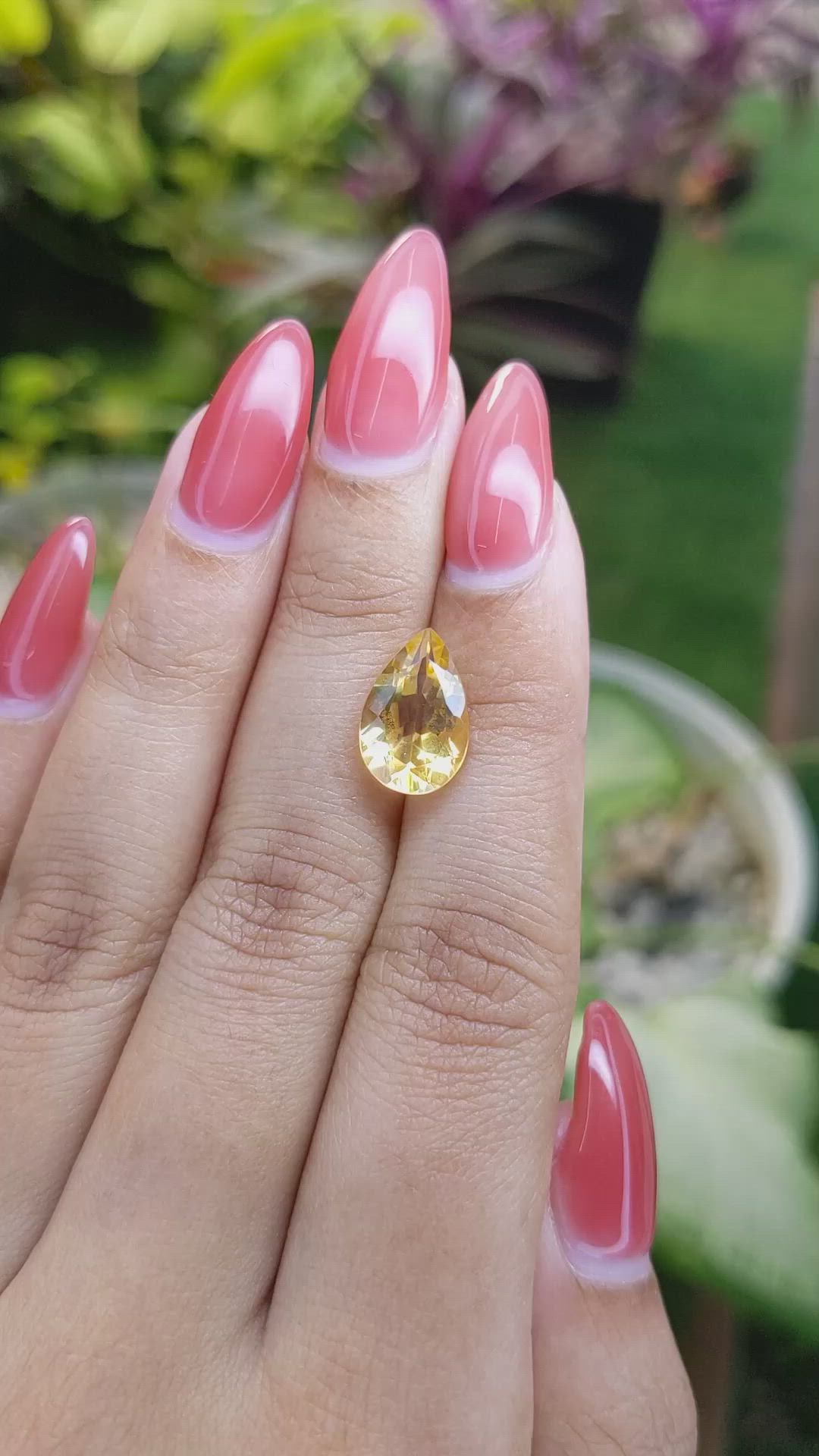 3.18 Ct. Citrine from Brazil Size Video