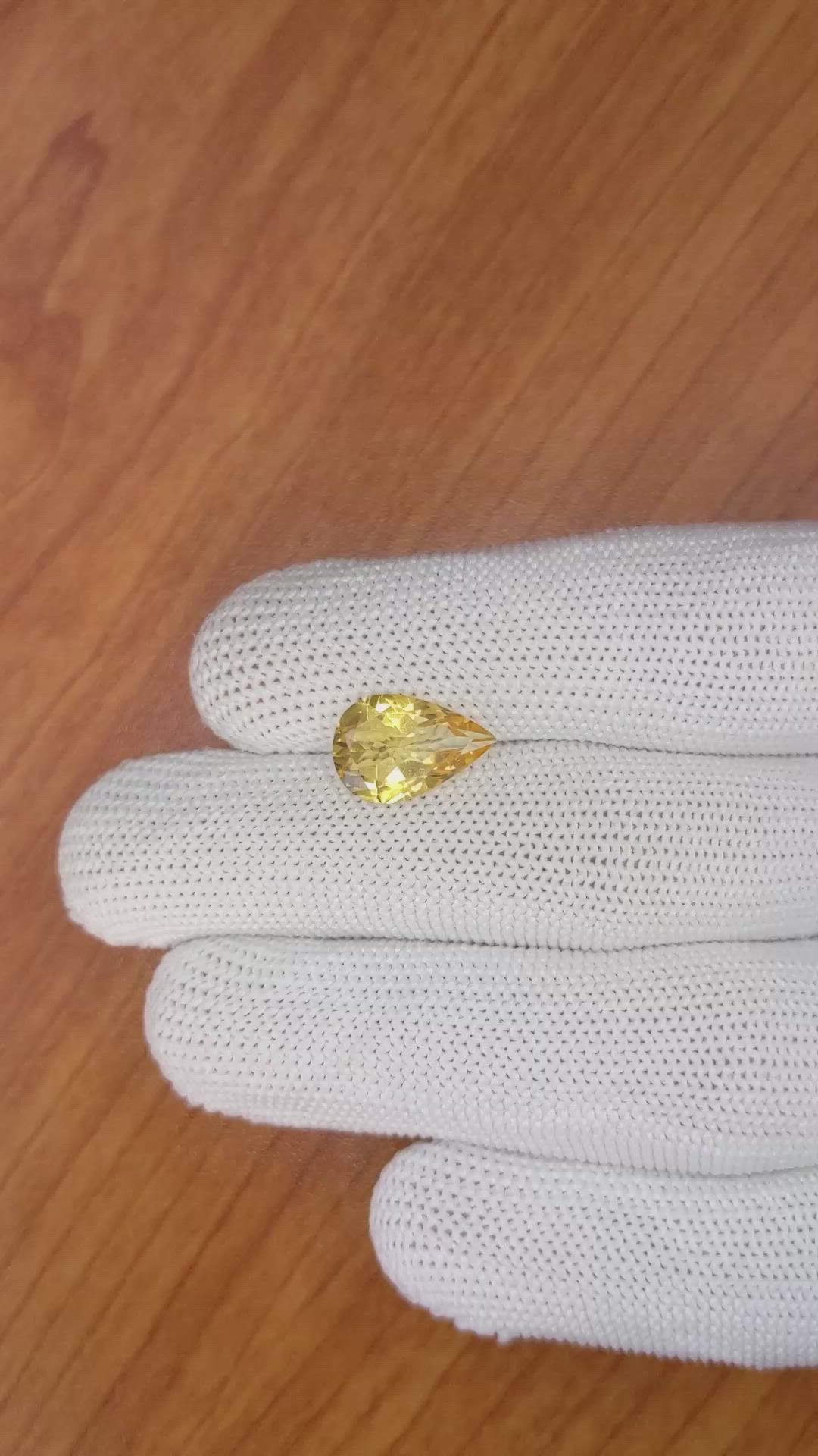 2.94 Ct. Citrine from Brazil Size Video