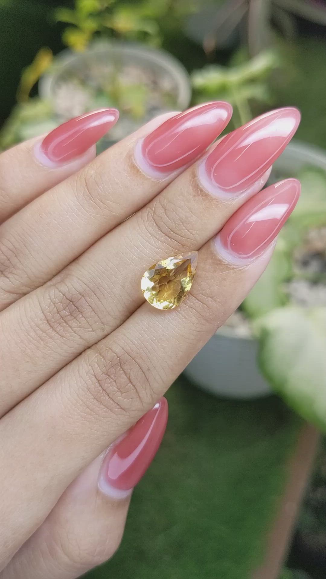 2.94 Ct. Citrine from Brazil Size Video
