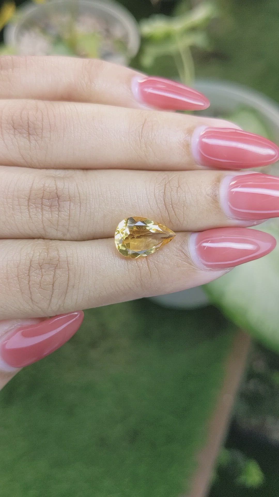 2.94 Ct. Citrine from Brazil Size Video