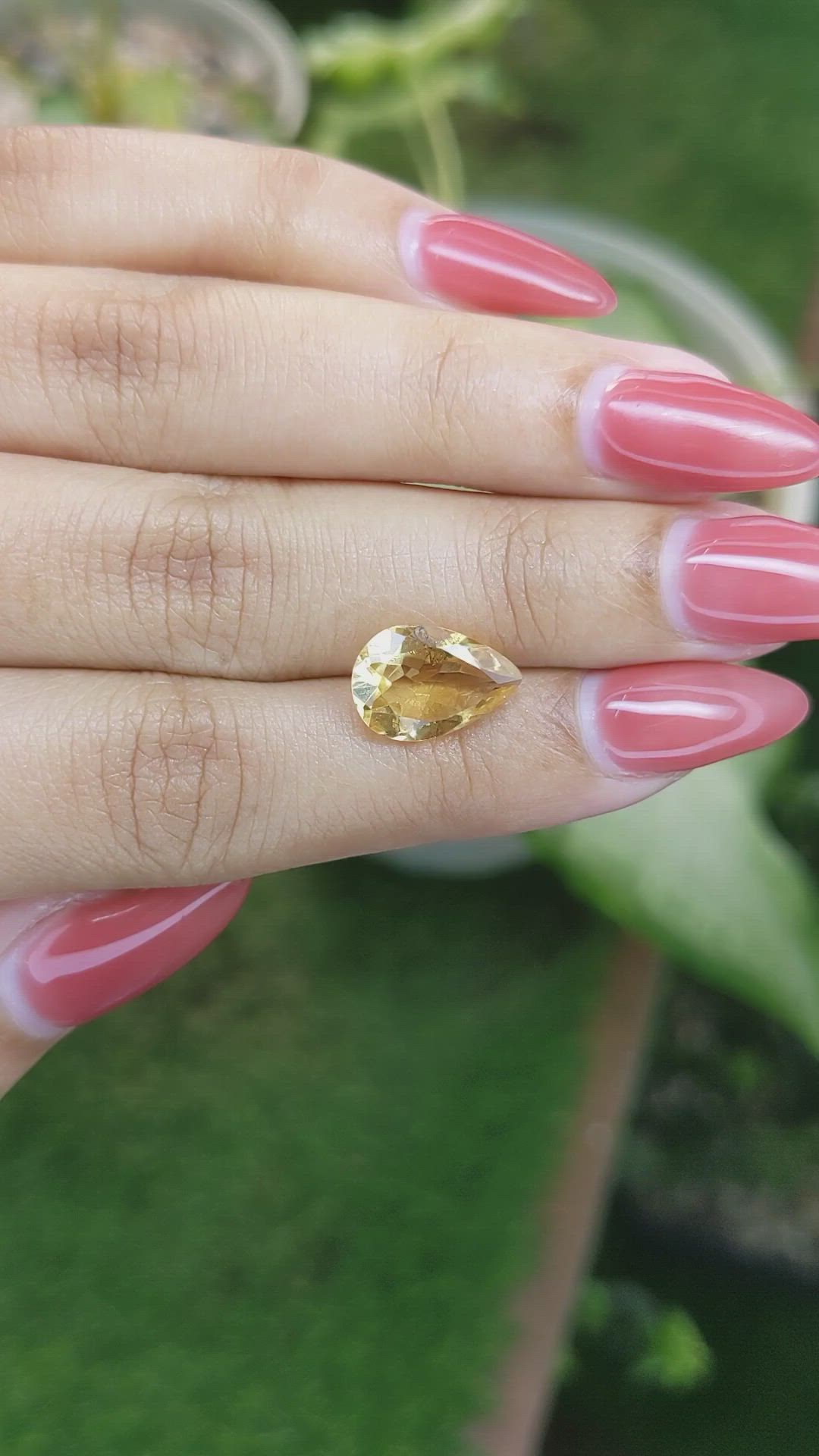 3.12 Ct. Citrine from Brazil Size Video