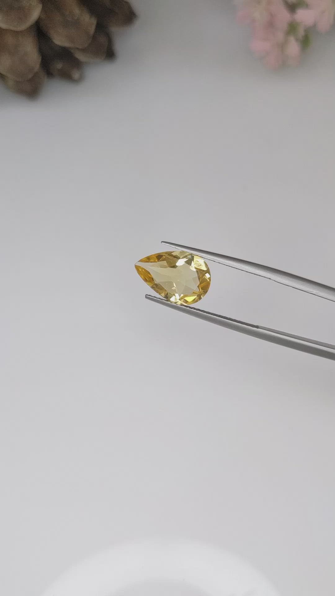 3.12 Ct. Citrine from Brazil Size Video