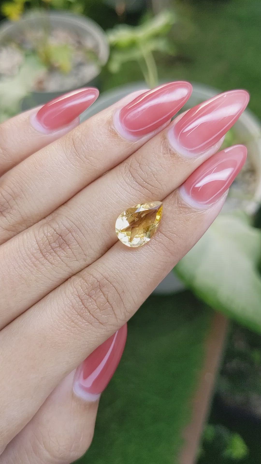 3.12 Ct. Citrine from Brazil Size Video