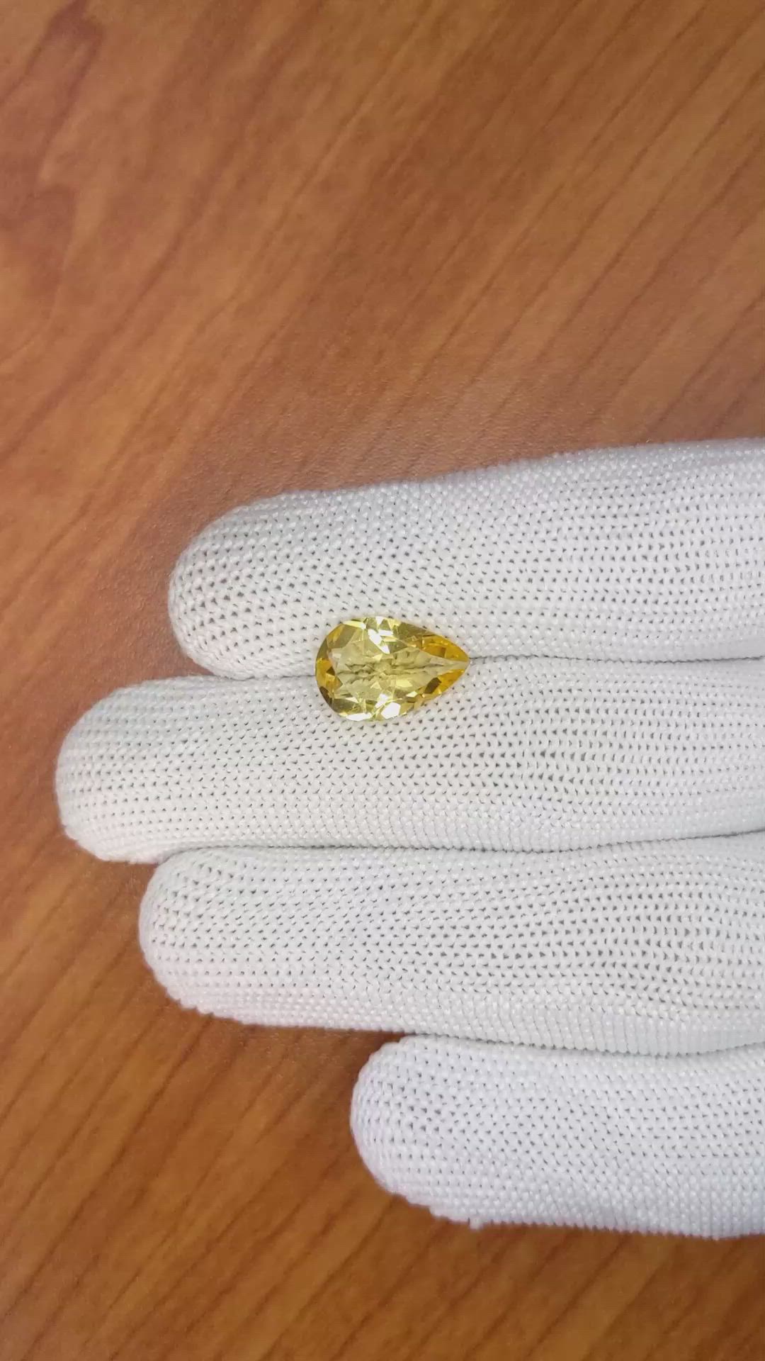 3.12 Ct. Citrine from Brazil Size Video
