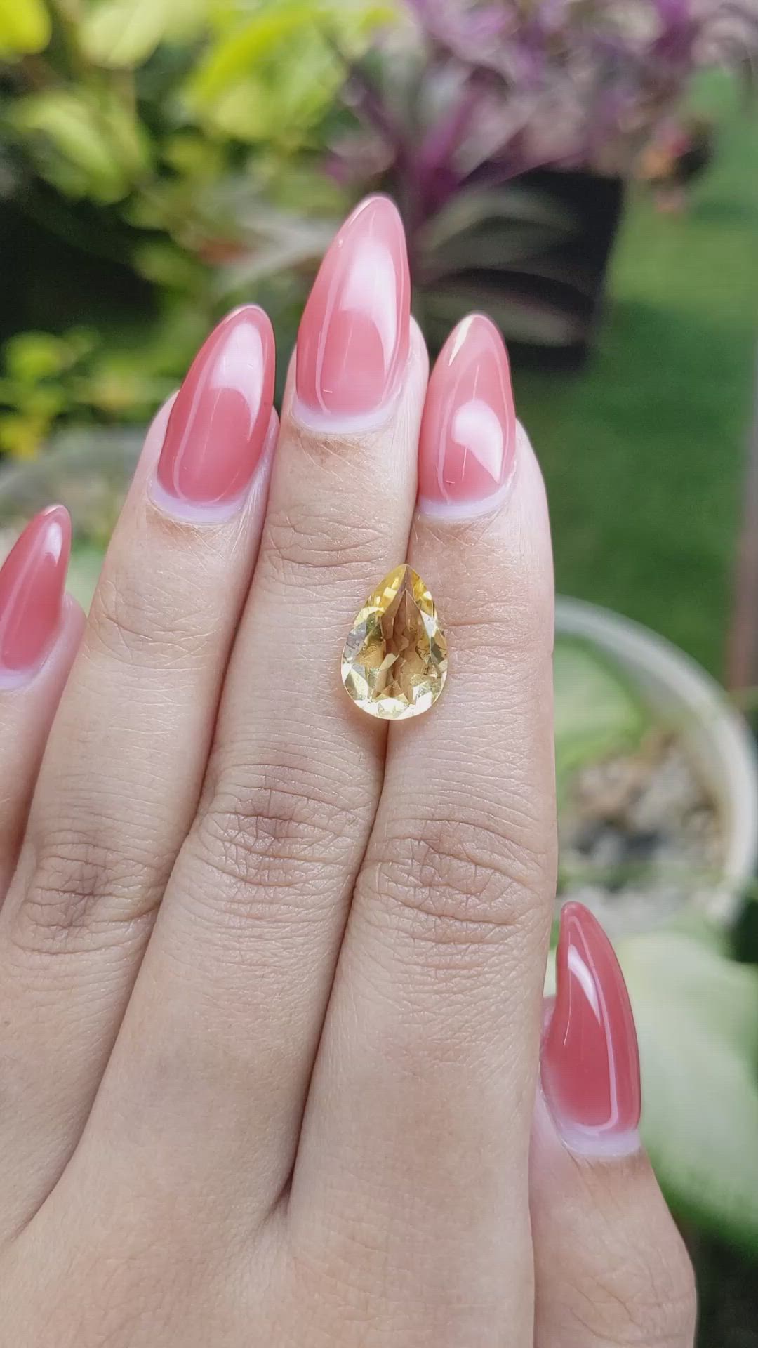 3.12 Ct. Citrine from Brazil Size Video