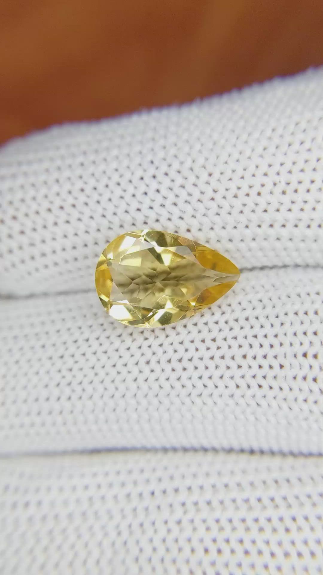 3.12 Ct. Citrine from Brazil Size Video